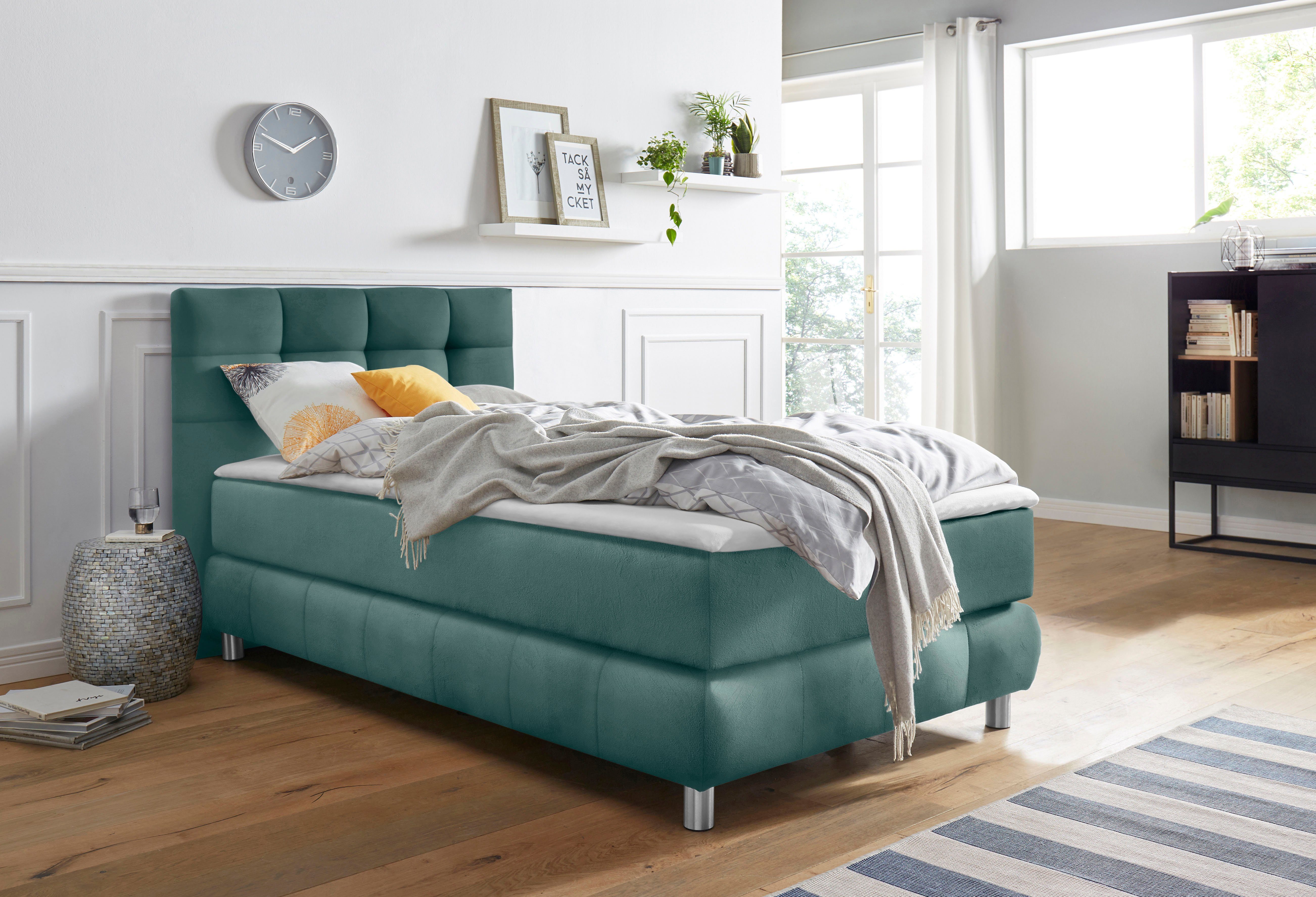 andas Boxspringbett "Salo" incl. Topper, 6 Breiten, 2 Härtegrade, TFK auch günstig online kaufen