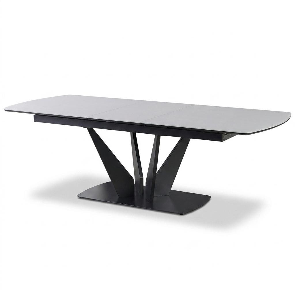 JVmoebel Esstisch Esstisch Marmoroptik Metall Keramik Komfort Weiß Modernes Design, Made in Europa