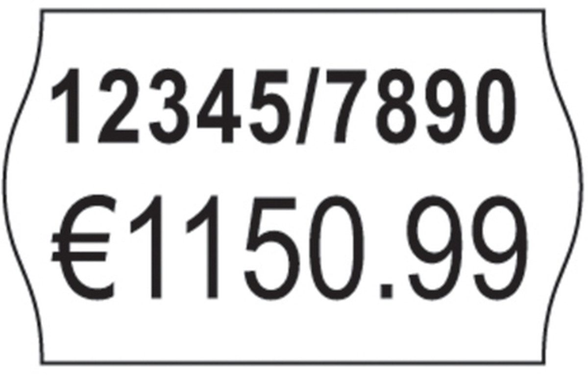 Avery Zweckform Etiketten Handauszeichner-Etiketten 2-zeilig wiederablösbar weiß 26x16mm 10x1200