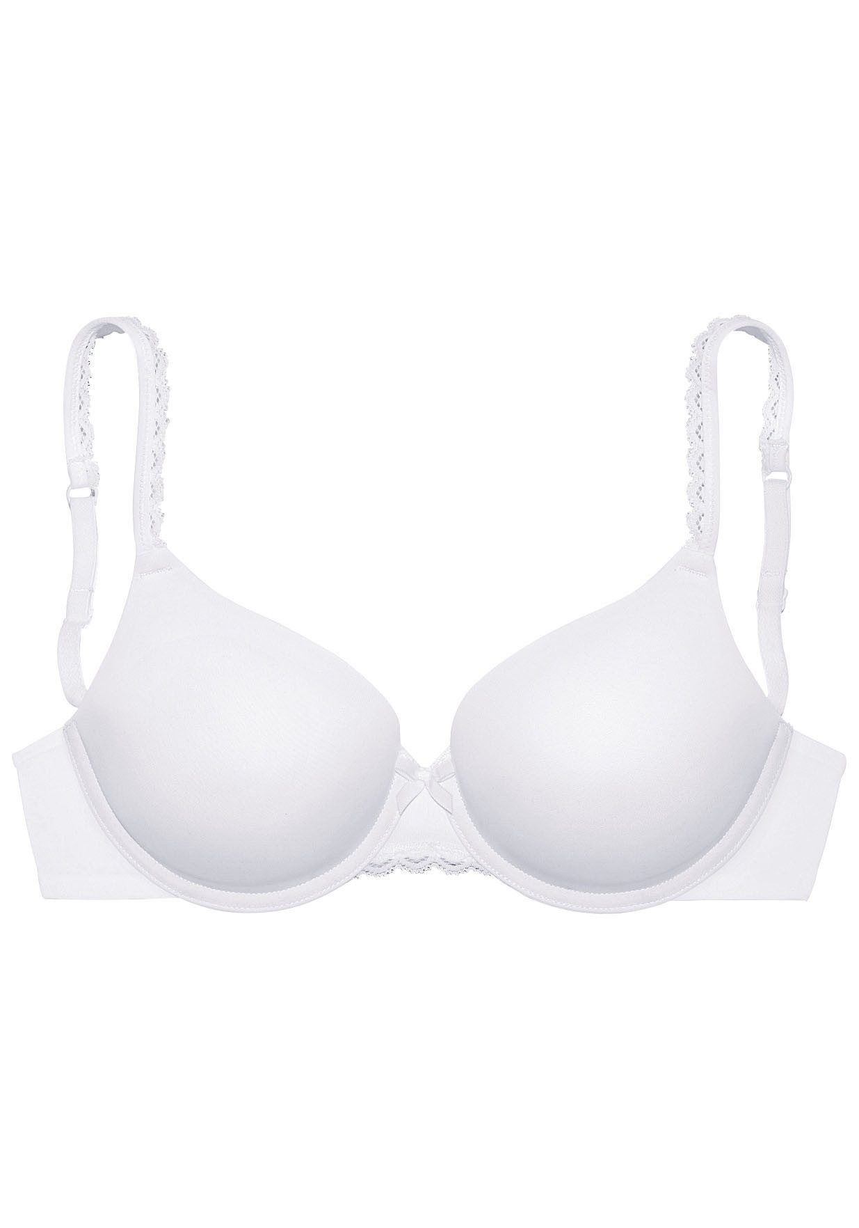s.Oliver Schalen-BH Camille mit Spitzenträger, Basic Dessous. € 34,99