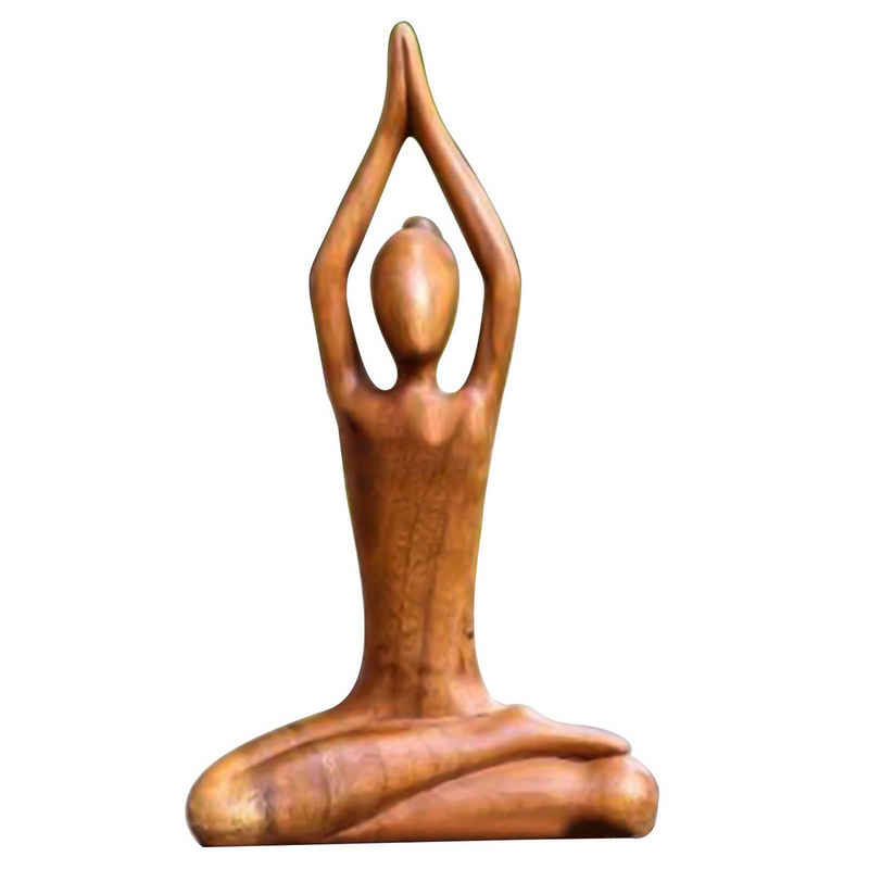 HYTIREBY Skulptur Frau Skulptur Yoga-Pose Figur,Body Talk Skulptur Yoga (1 St), für Wohnzimmer Schlafzimmer Büro Geschenk für Yoga-Liebhaber,18cm