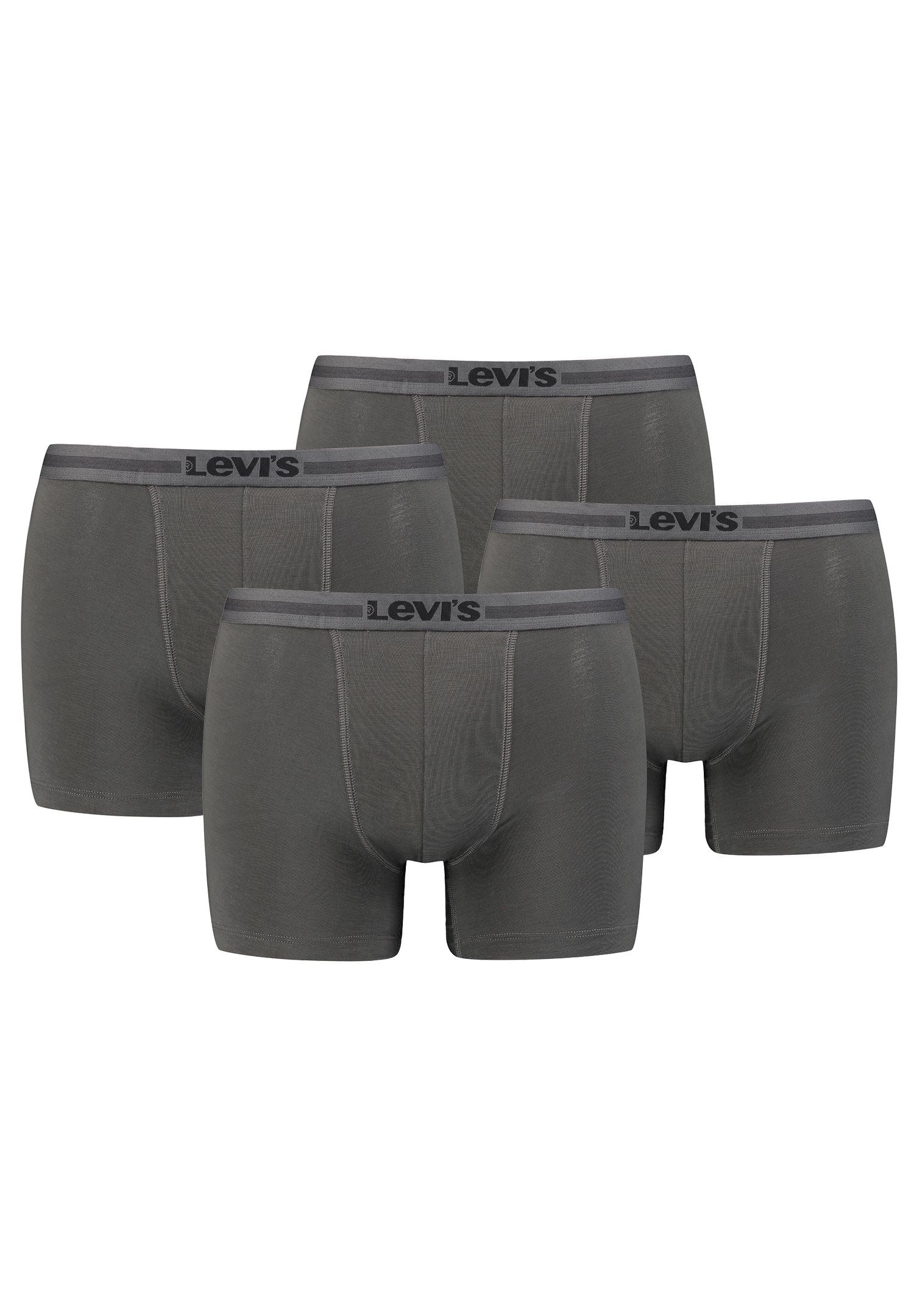 Levi's® Boxershorts MEN TENCEL BOXER BRIEF 4er Pack (Set, 4-St., 4er-Pack) Dark Shadow