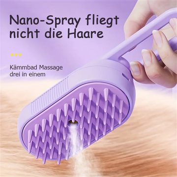 Bifurcation Fellbürste Tragbare, faltbare Haustier-Spray-Massage-Schönheitsbürste, (1-tlg)