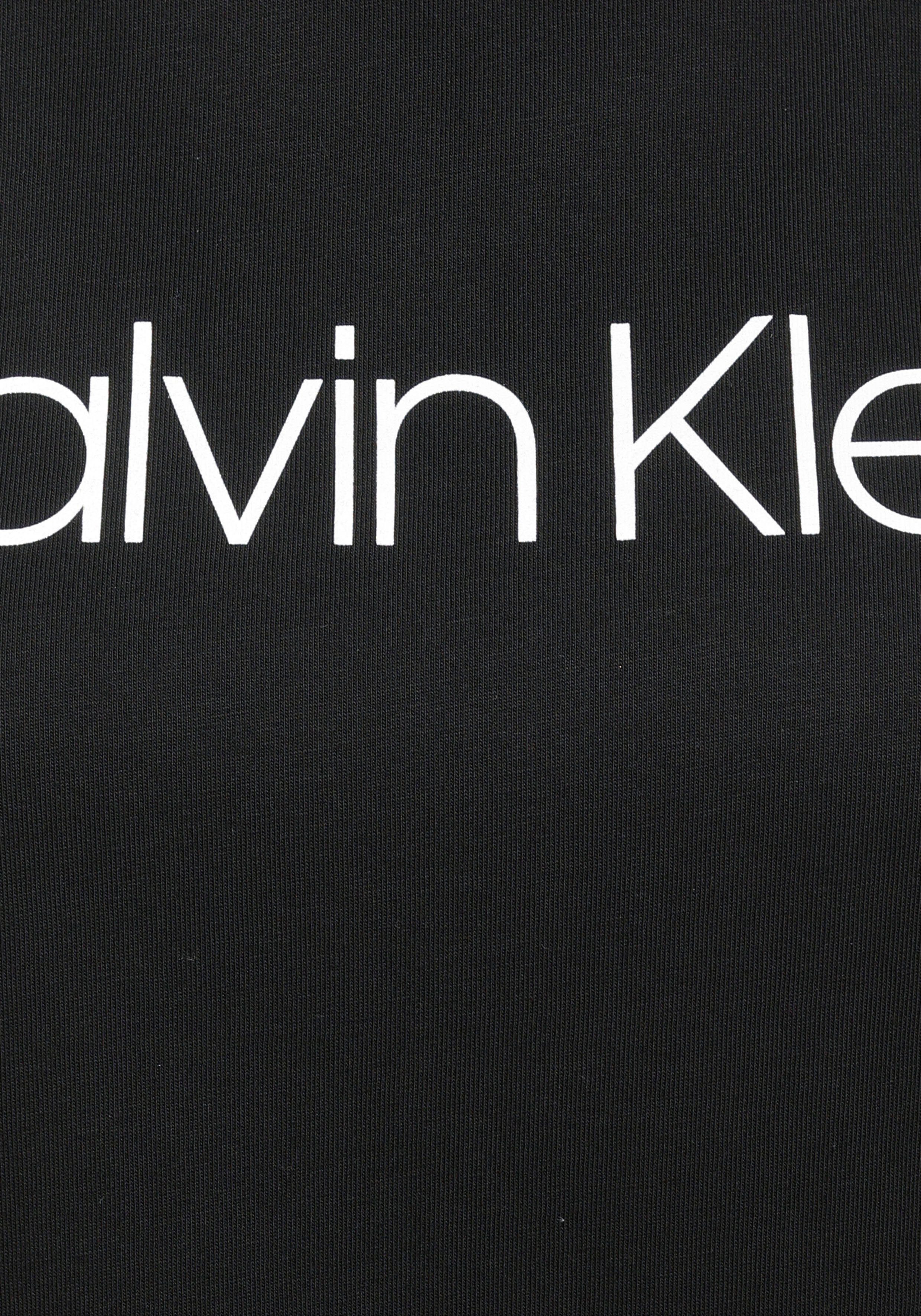 Black Rundhalsshirt Logo-Schriftzug T-SHIRT Calvin Klein mit Klein LOGO Calvin CK CORE