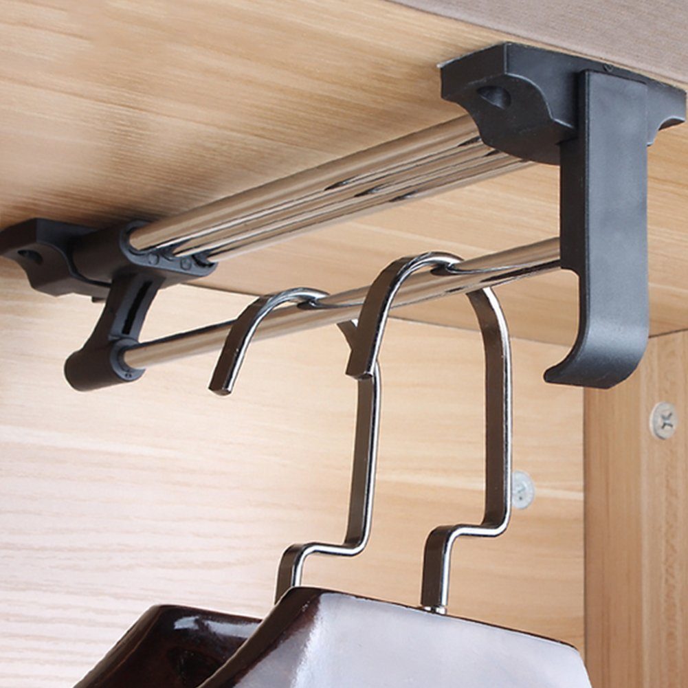 BAYLI Kleiderstange 6er Set Kleiderbügelhalter ausziehbar günstig online kaufen