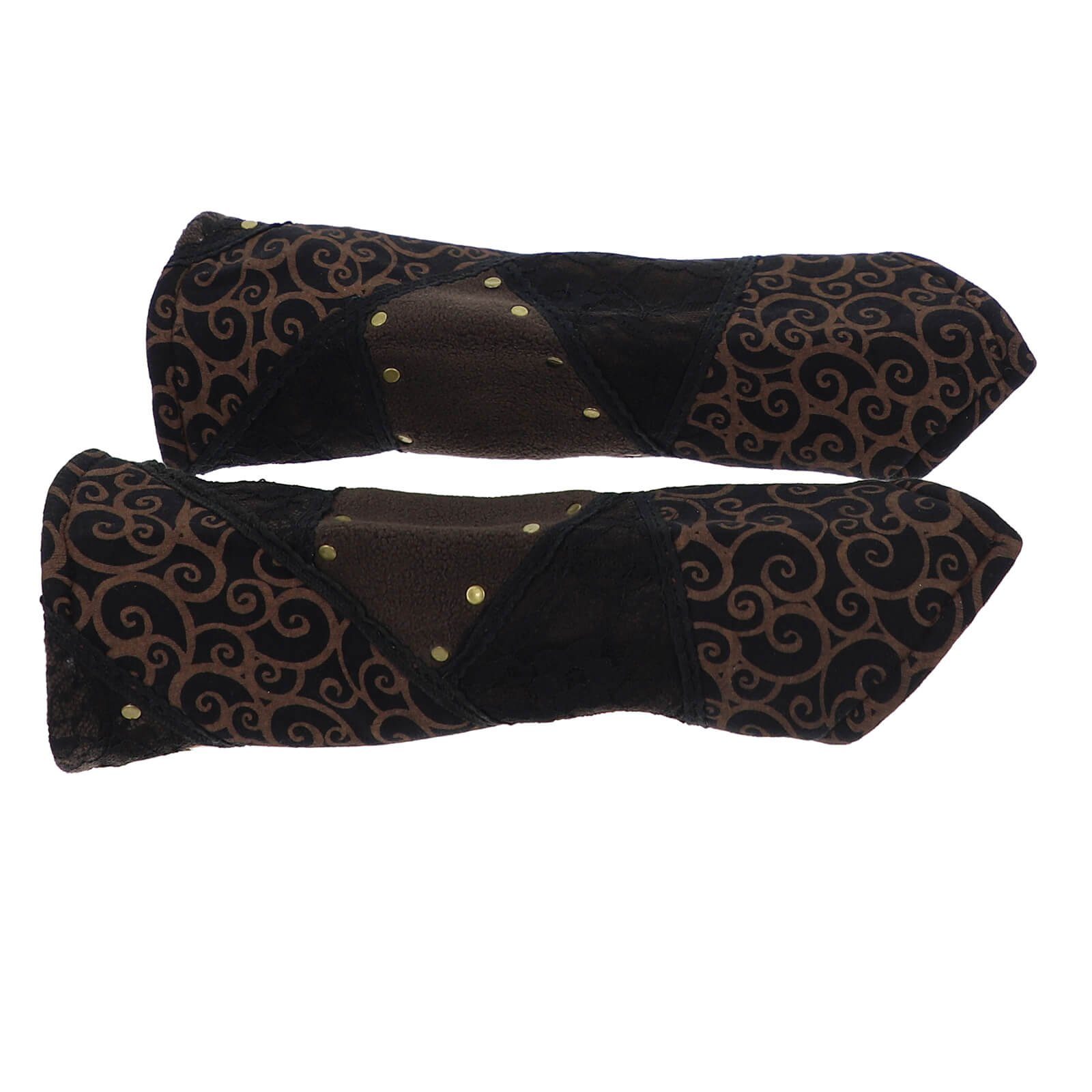 KUNST UND MAGIE Armstulpen Kunst&Magie Damen Armstulpen Fleece Stulpen Handwärmer Handschuhe Boho