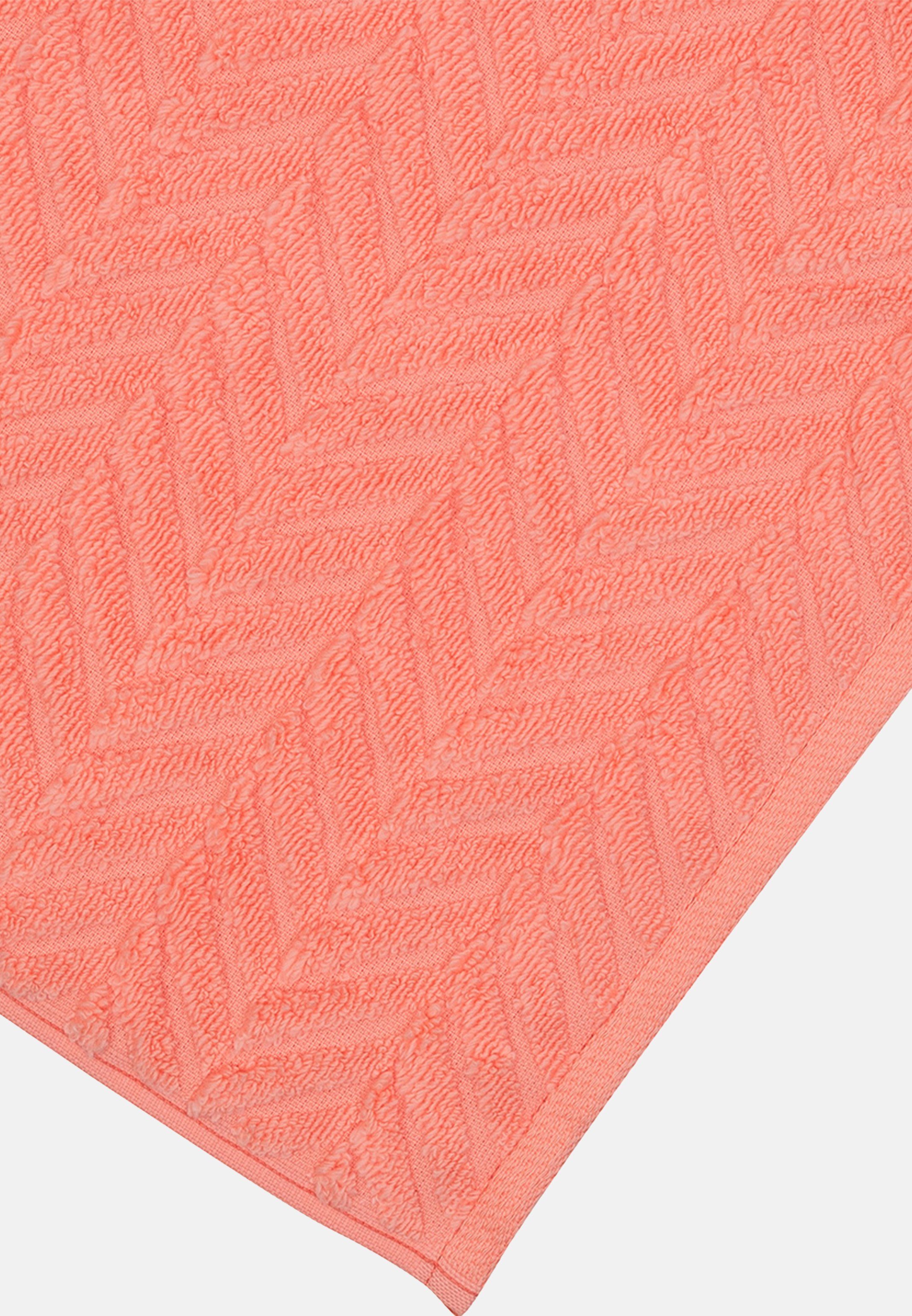 ROSS Set - Peach - Walkfrottee, Duschtuch 2 X Skin, Handtuch Baumwolle (Spar-Set, Sensual Schnelltrocknend Set 2-tlg), im Pink