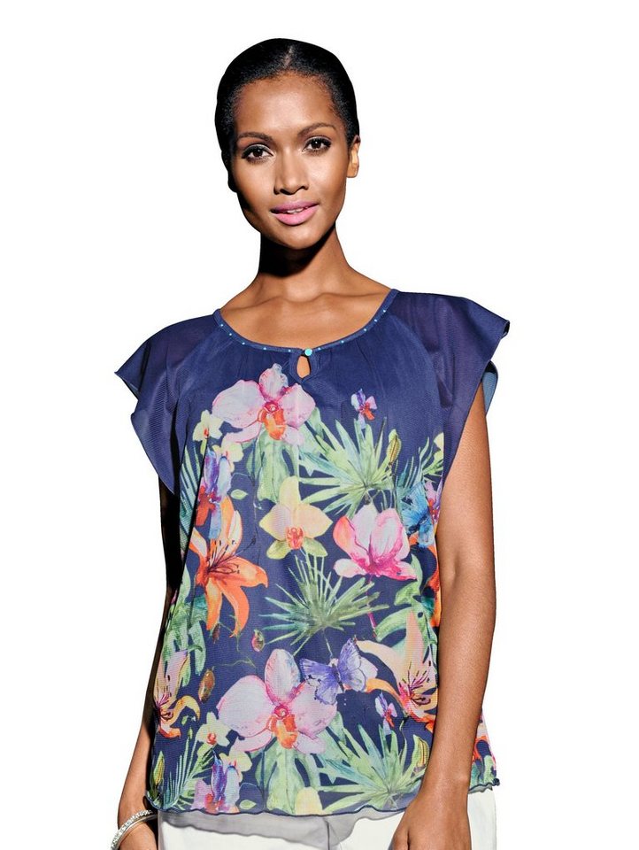 Alba Moda Strandshirt mit eingenähtem Top Alba Moda Strandshirt mit eingenähtem Top