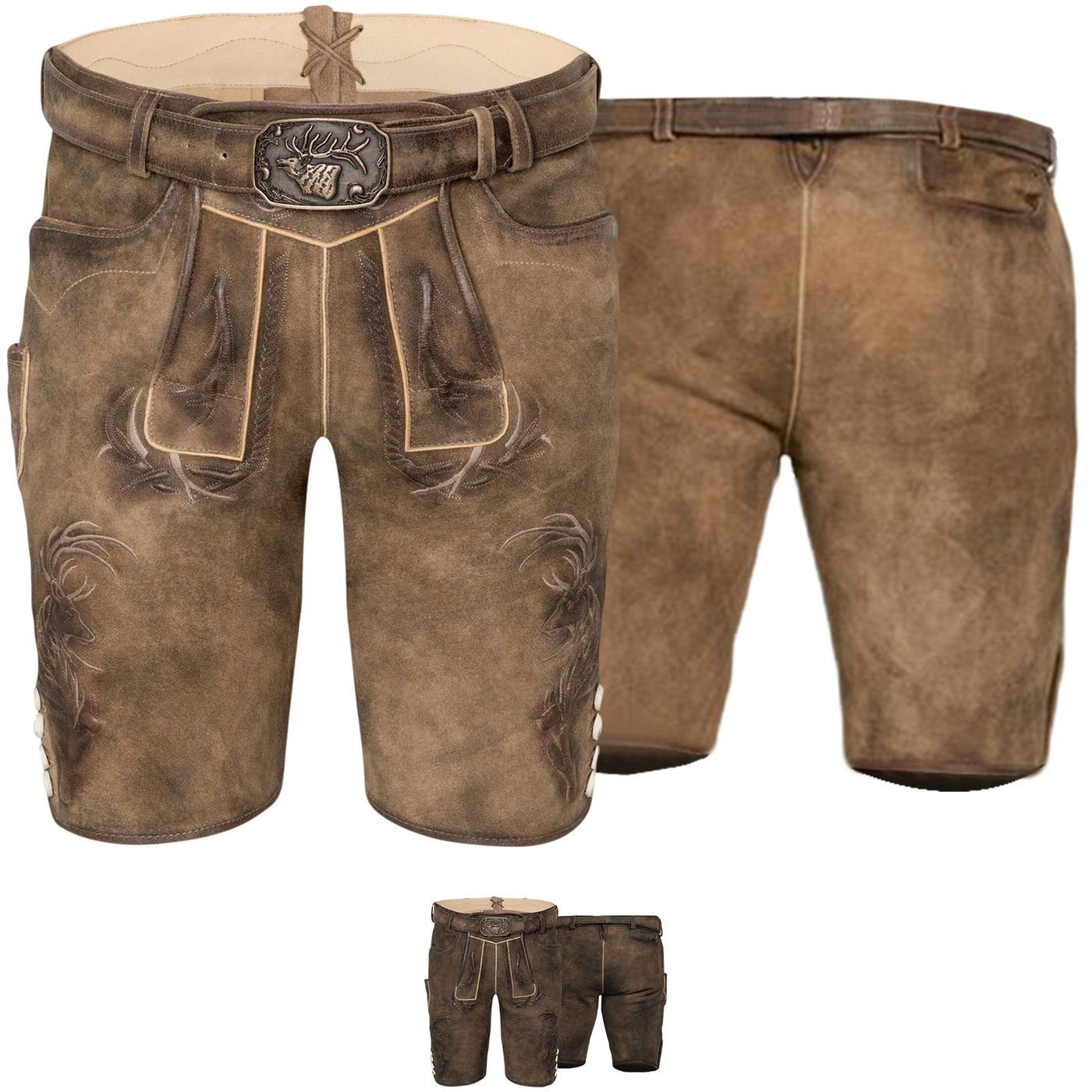 Lederhose Wolverine-Hose