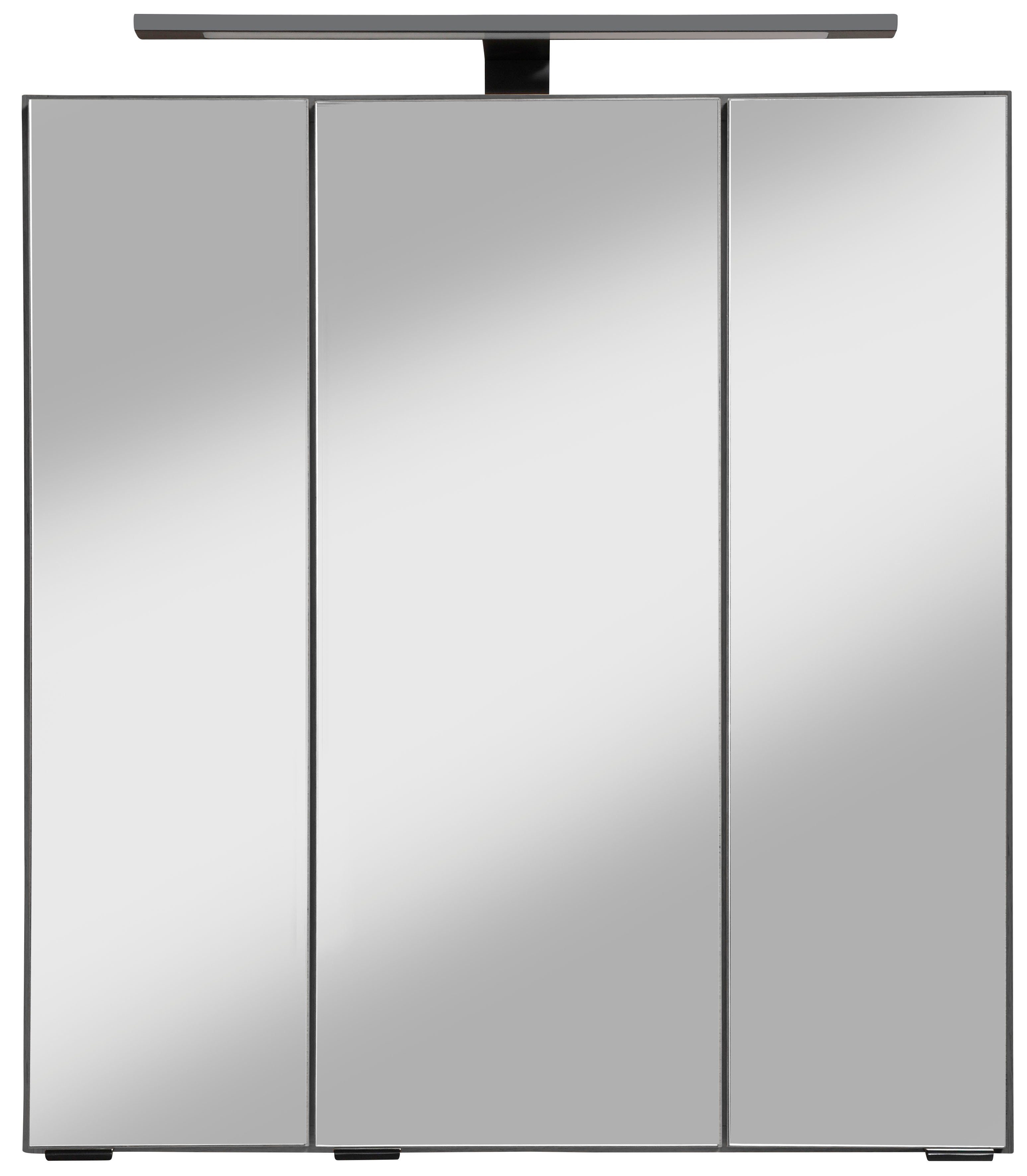 welltime Spiegelschrank Trento, verschiedene Ausführungen und Farben Breite 60 cm, mit 3D-Effekt, Spiegeltüren, Inklusive LED-Beleuchtung