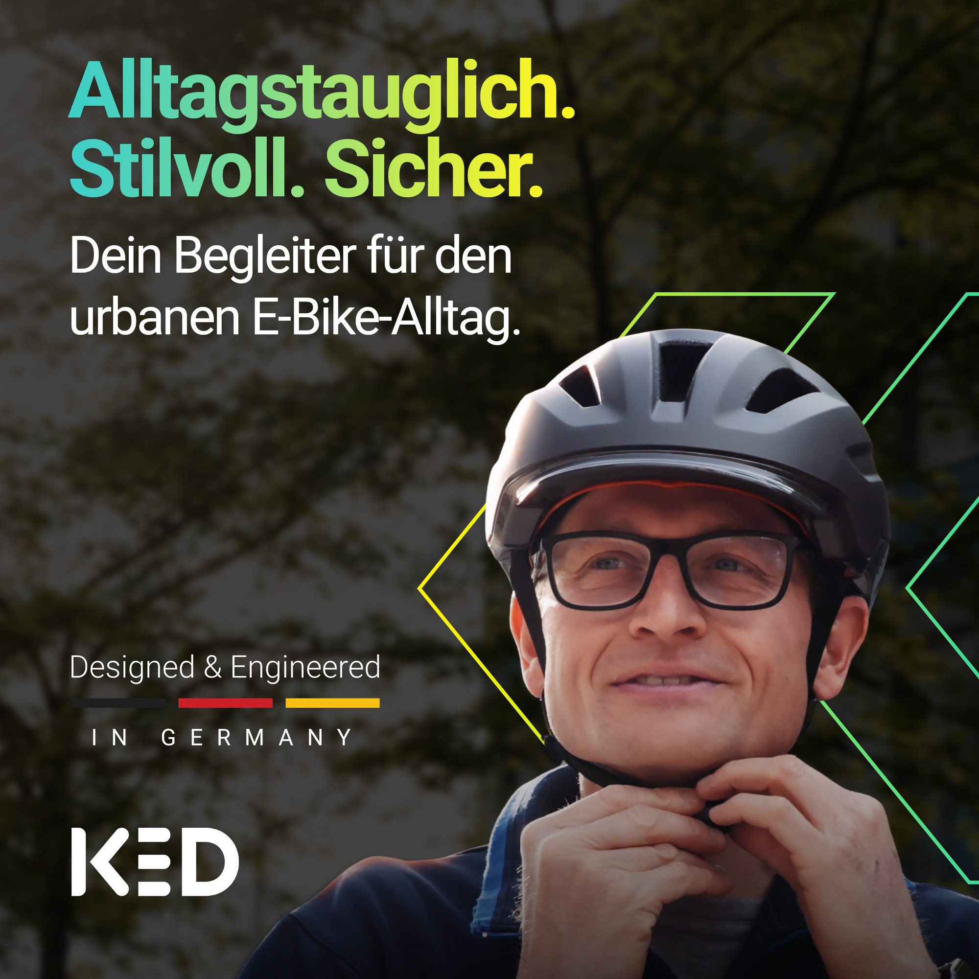 KED Fahrradhelm Pedalon E-Bike Helm, mit LED-Rücklicht und Maxshell-Technologie – Bild 2 von 5