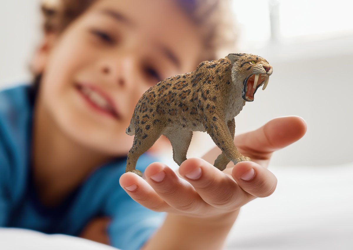 Schleich® Spielfigur DINOSAURS, Säbelzahntiger (15054)
