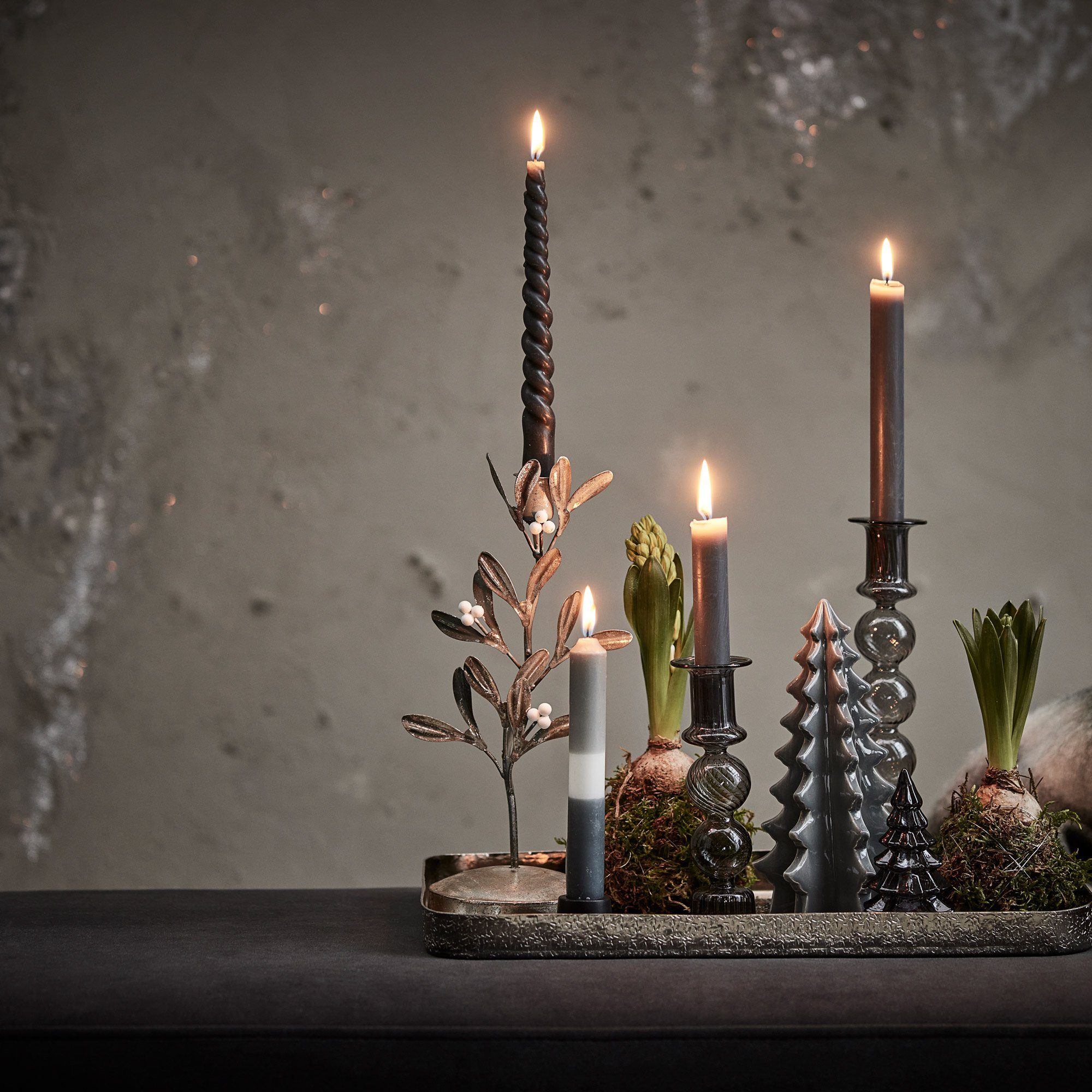 coco+cozy Tafelkerze Stabkerze Lene, bordeaux, 7 h Brenndauer, bordeaux günstig online kaufen