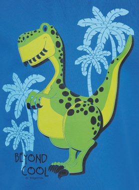 Trigema T-Shirt TRIGEMA T-Shirt mit coolem Dino-Motiv (1-tlg)