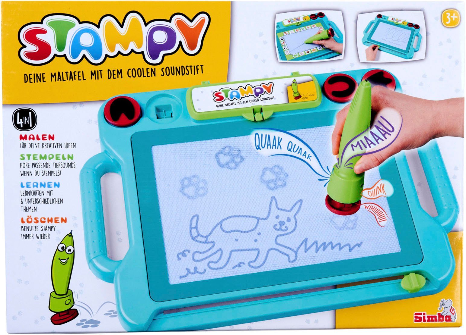 SIMBA Zaubertafel Stampy, Maltafel mit Soundstift günstig online kaufen