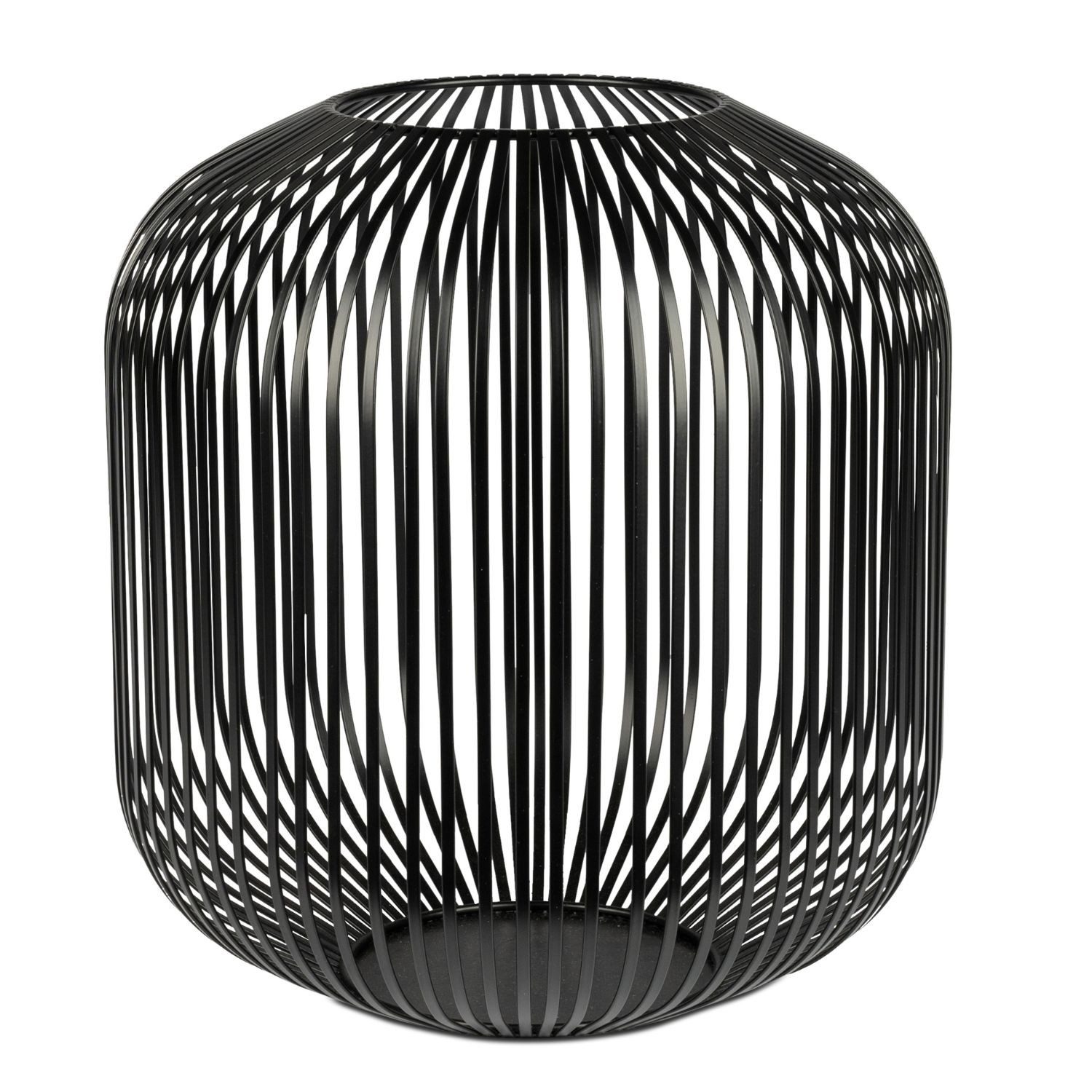 formano Windlicht Stäbe, Höhe: 35cm, Farbe: Schwarz, Motiv: Stäbe