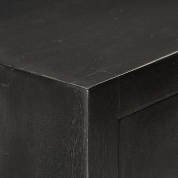 möbelando Hochkommode Polsingen, aus Mango-Massivholz, pulverbeschichteter Stahl in Schwarz und Golden. Abmessungen (L/B/H) 45x30x105 cm