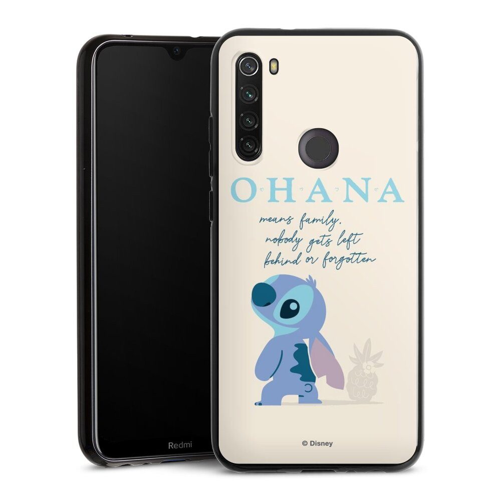 DeinDesign Handyhülle Lilo & Stitch Offizielles Lizenzprodukt Disney Ohana Stitch, Xiaomi Redmi Note 8T Silikon Hülle Bumper Case Handy Schutzhülle