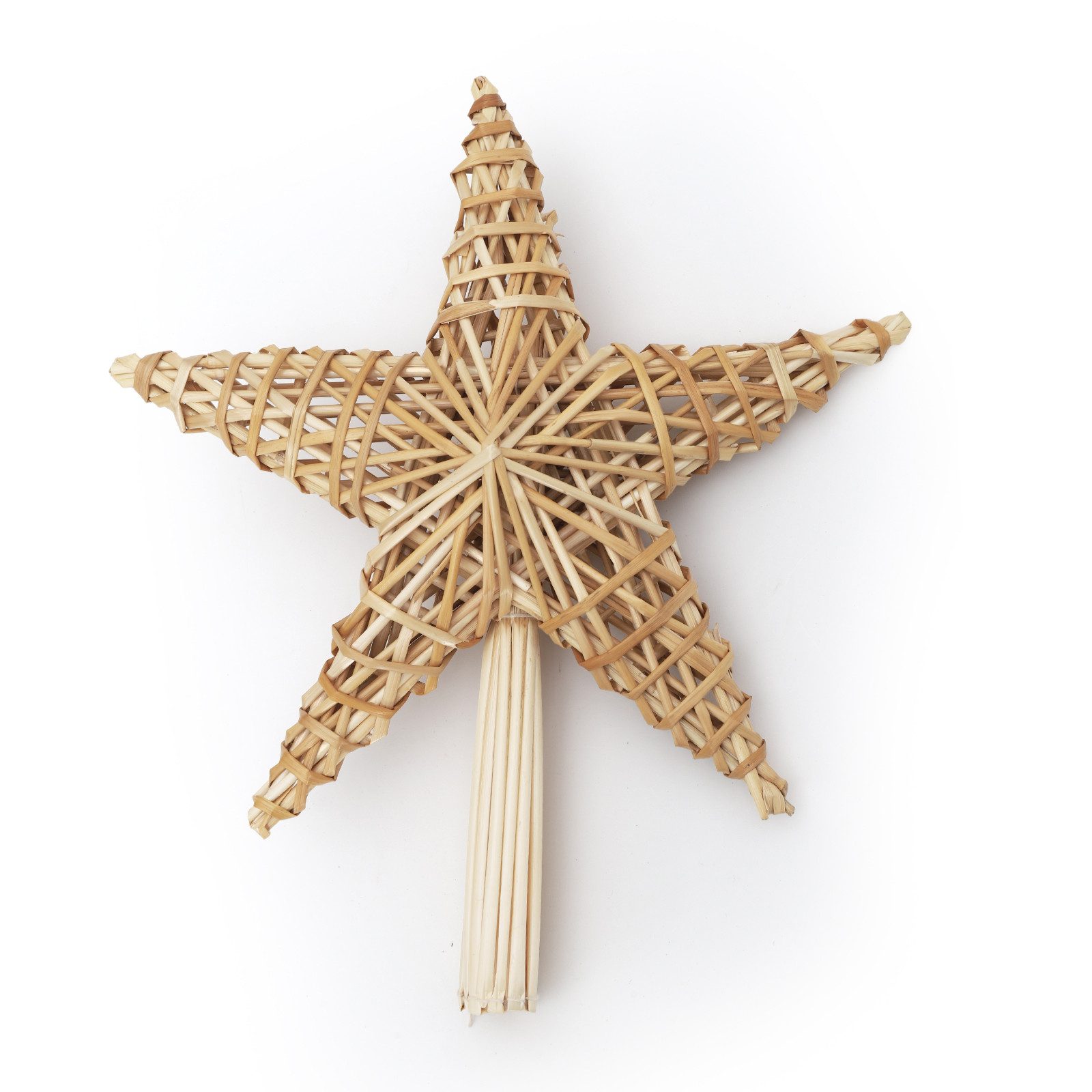 Salcar Christbaumspitze Baumspitze Weihnachten Stern Christbaumspitze Strohsterne Baumschmuck (1-tlg)