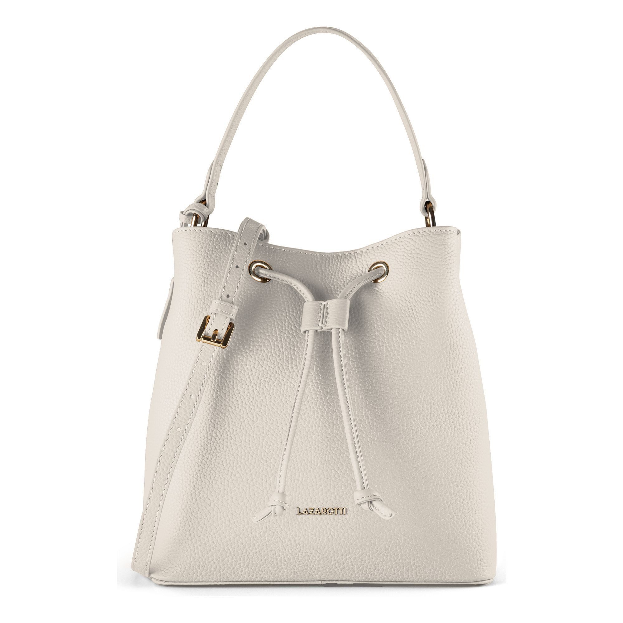 Lazarotti Beuteltasche Bologna Leather Crossbody Beuteltasche Leder 25 cm