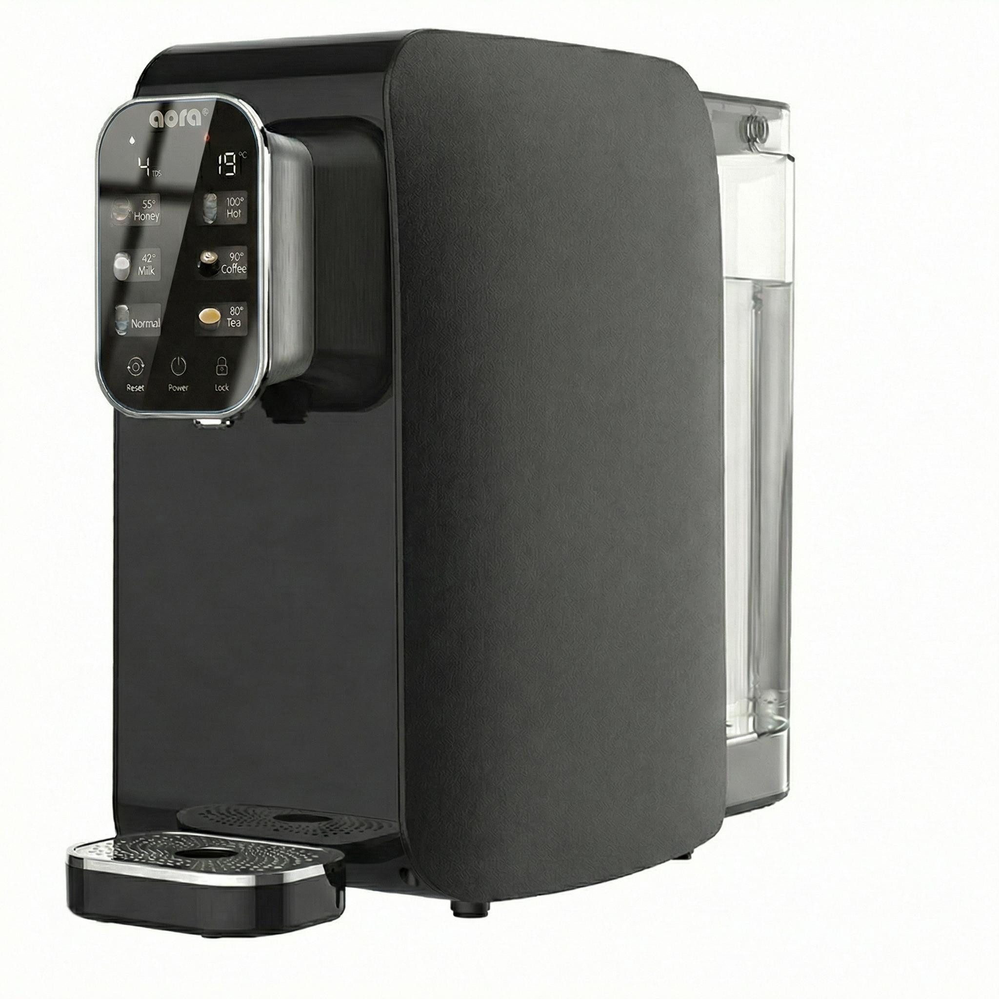 AORA Osmoseanlage, AORA W12 in Schwarz mit integriertem 3-Liter-Tank
