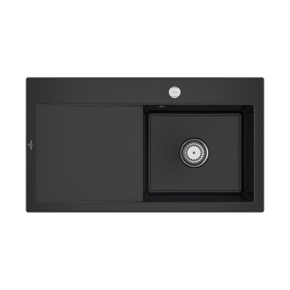 Villeroy & Boch Küchenspüle Subway Style 50 Becken rechts Excenterbedienung Premiumline R7 Pure Bl, 90/510 cm