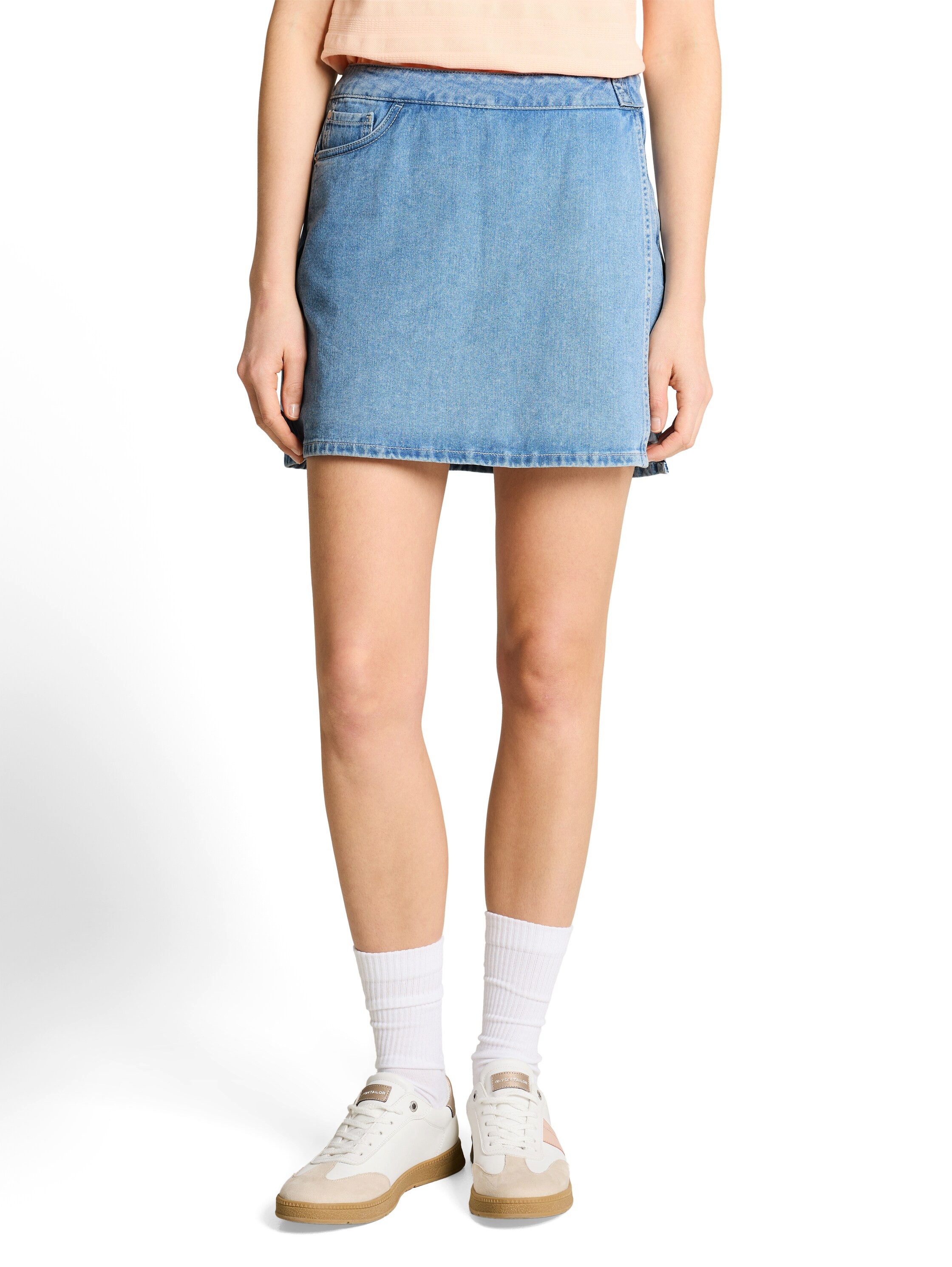 TOM TAILOR Denim Jeansshorts Skort mit seitlichem Reißverschluss
