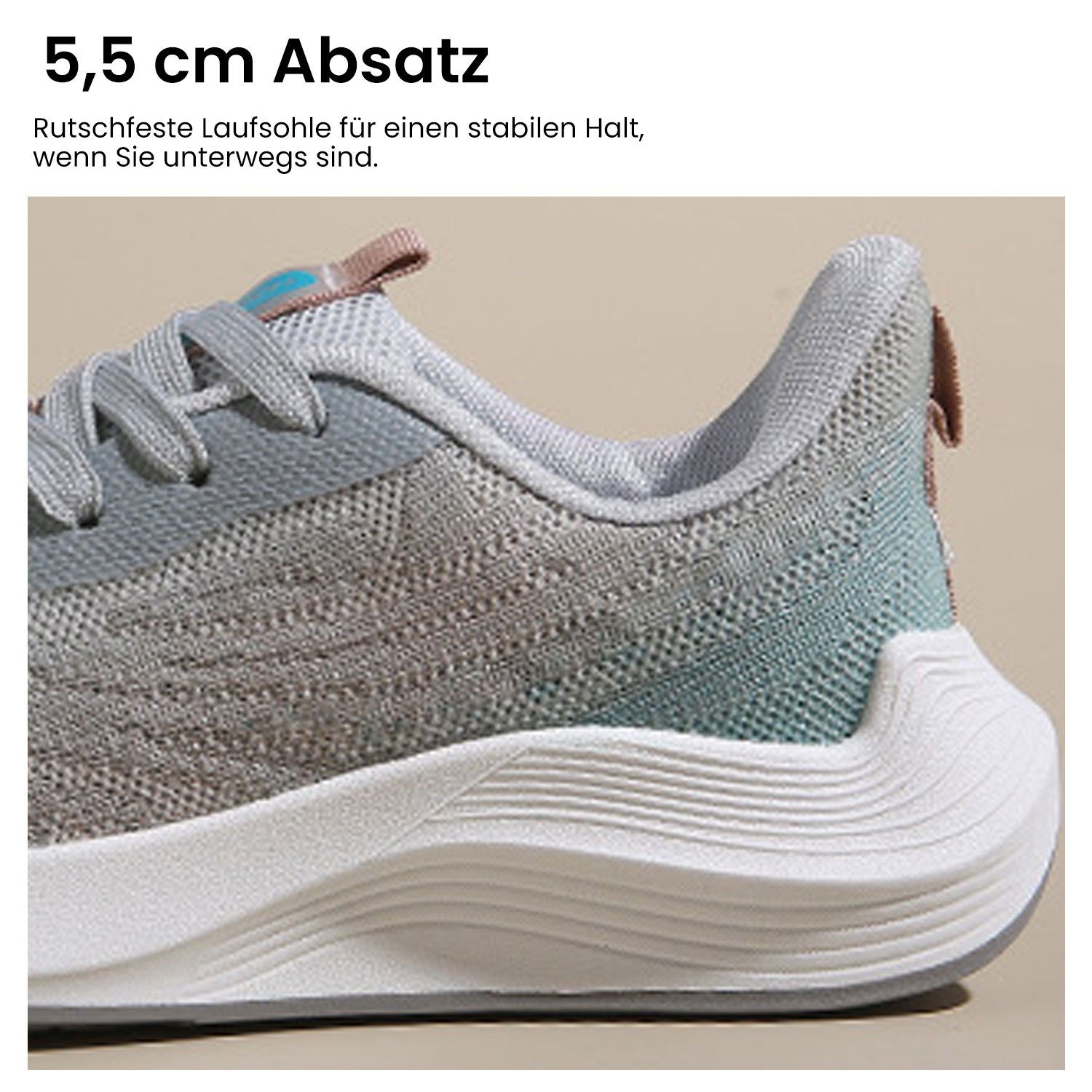 Damen Leichtgewichts WeißLila Sneaker Sneaker Daisred Straßenlaufschuhe