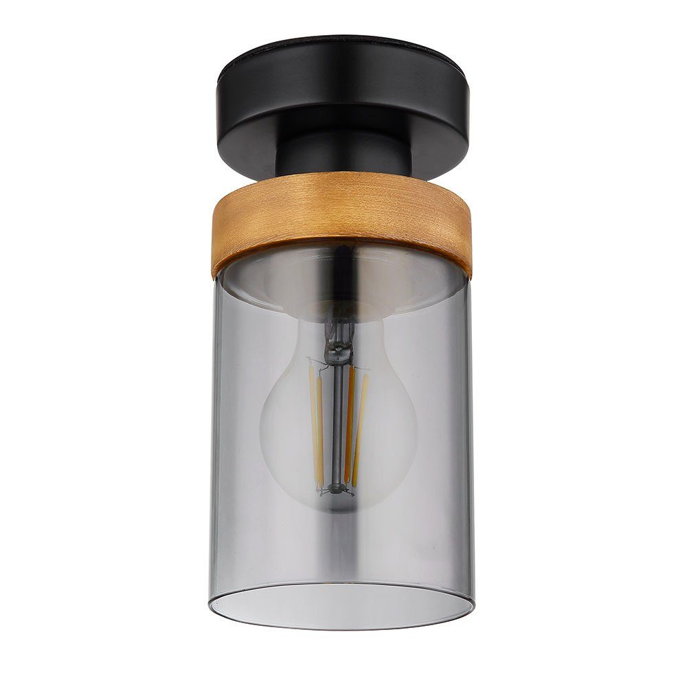 GLOBO LIGHTING Deckenstrahler, Leuchtmittel nicht inklusive, Deckenleuchte Flurlampe Wohnzimmerleuchte Metall Schwarz