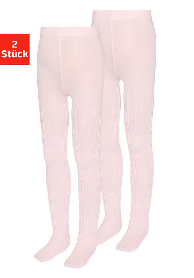 H.I.S Feinstrumpfhose (Packung 2 St) mit Zopfmuster