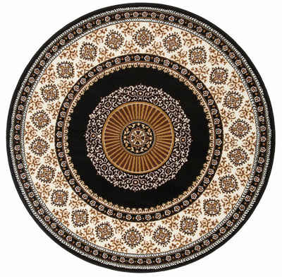 Teppich »Shari«, Home affaire, rund, Höhe: 7 mm, Orient-Dekor, mit Bordüre, Kurzflor, Weich, Pflegeleicht, Elegant