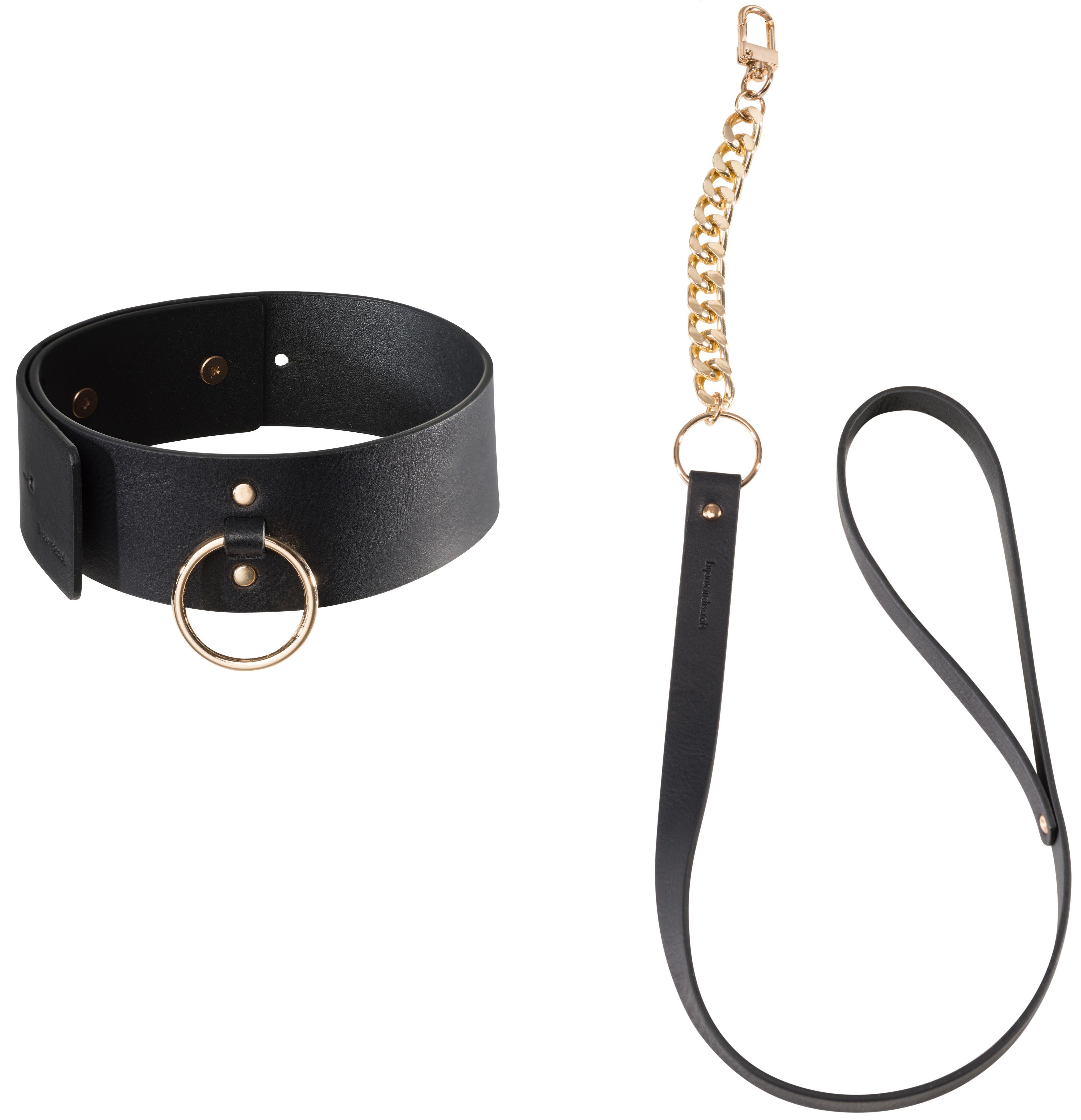 Jewelry Maze Wide choker with leash, Halsband mit Leine Jewelry Maze Wide choker with leash, Halsband mit Leine