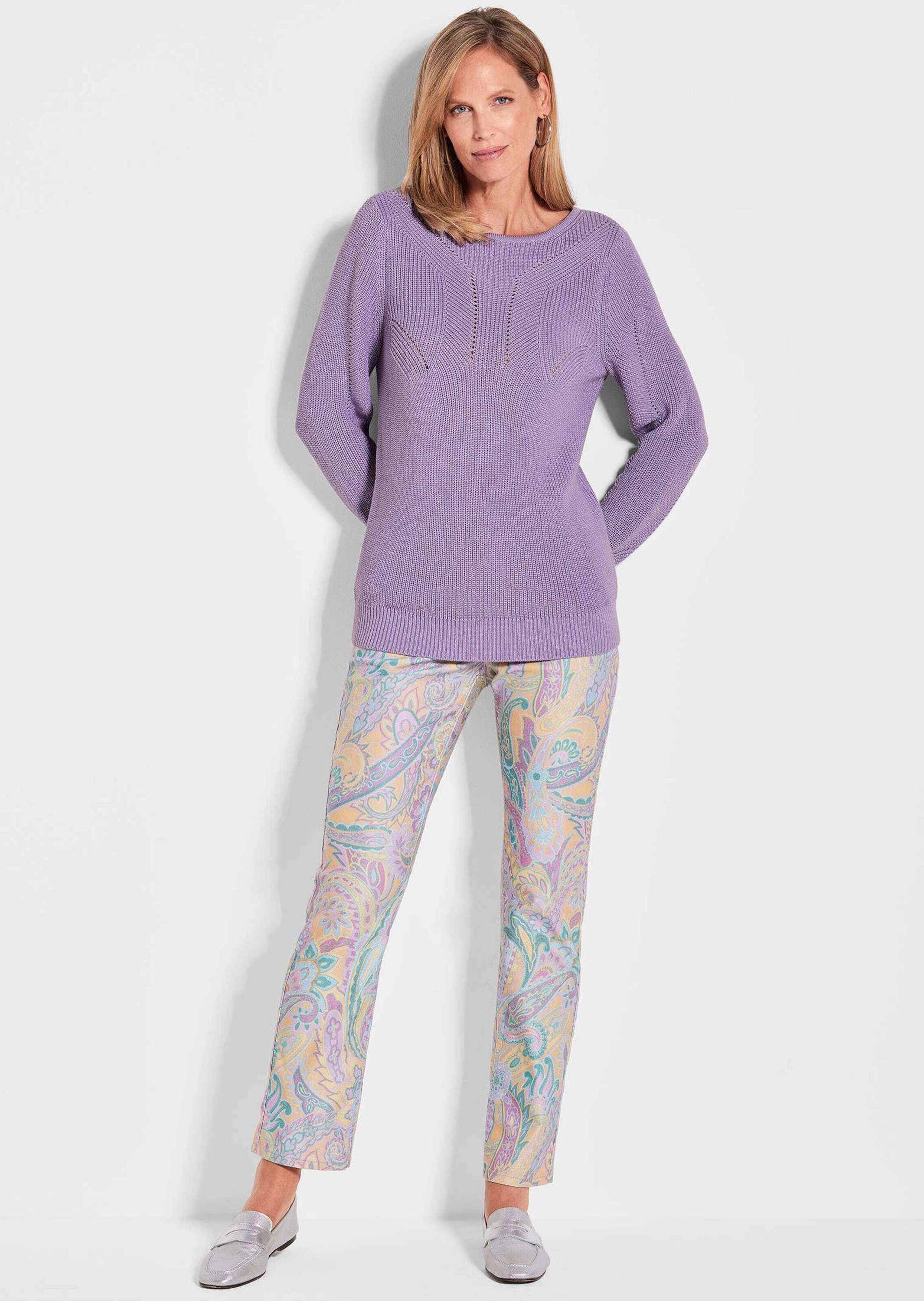 GOLDNER Strickpullover Eleganter Rippenstrick mit U-Boot-Ausschnitt günstig online kaufen