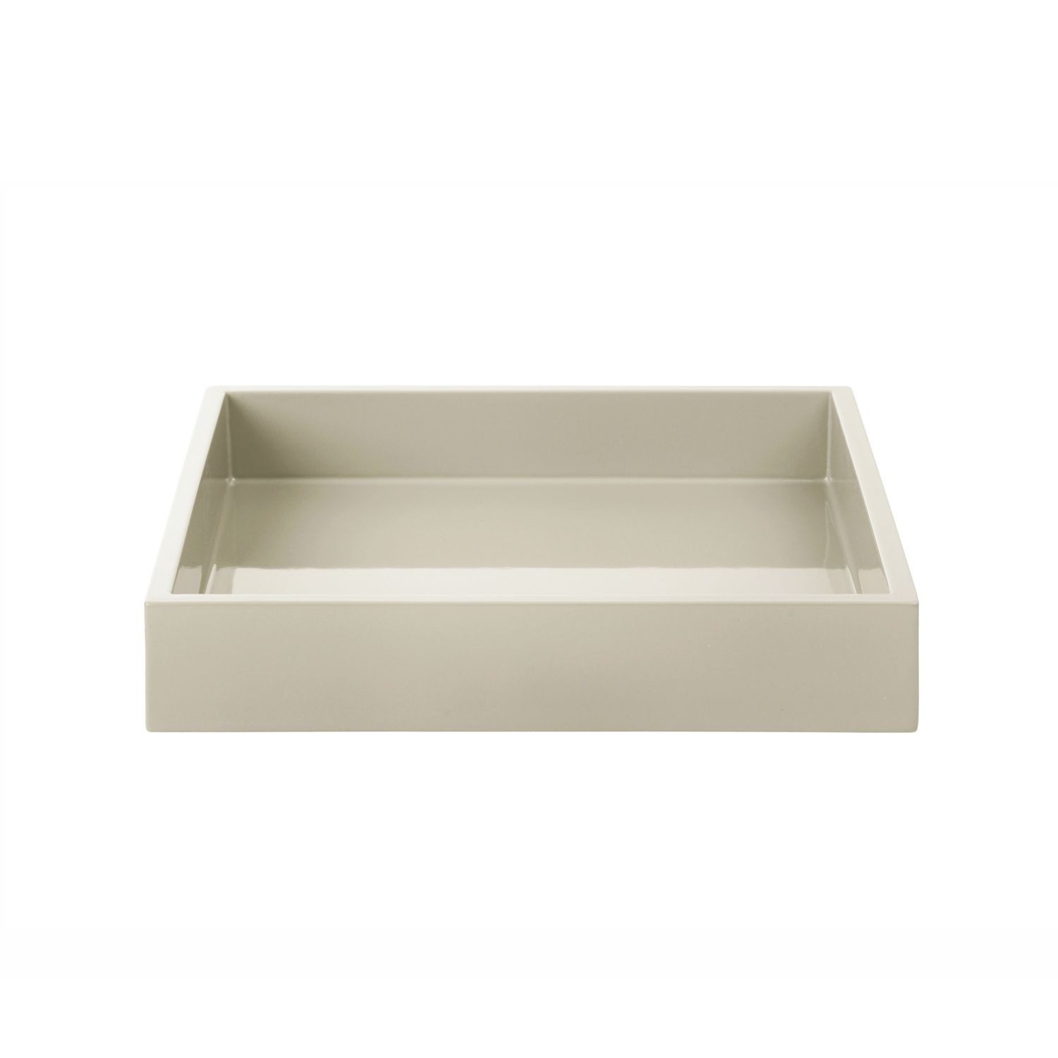 Mojoo Tablett Lux Lacktablett Latte 19 cm, lackiertes MDF-Holz