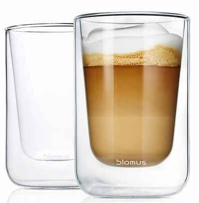 BLOMUS Thermoglas »NERO«, Glas, Doppelwandig, Inhalt 250 ml, 2-teilig