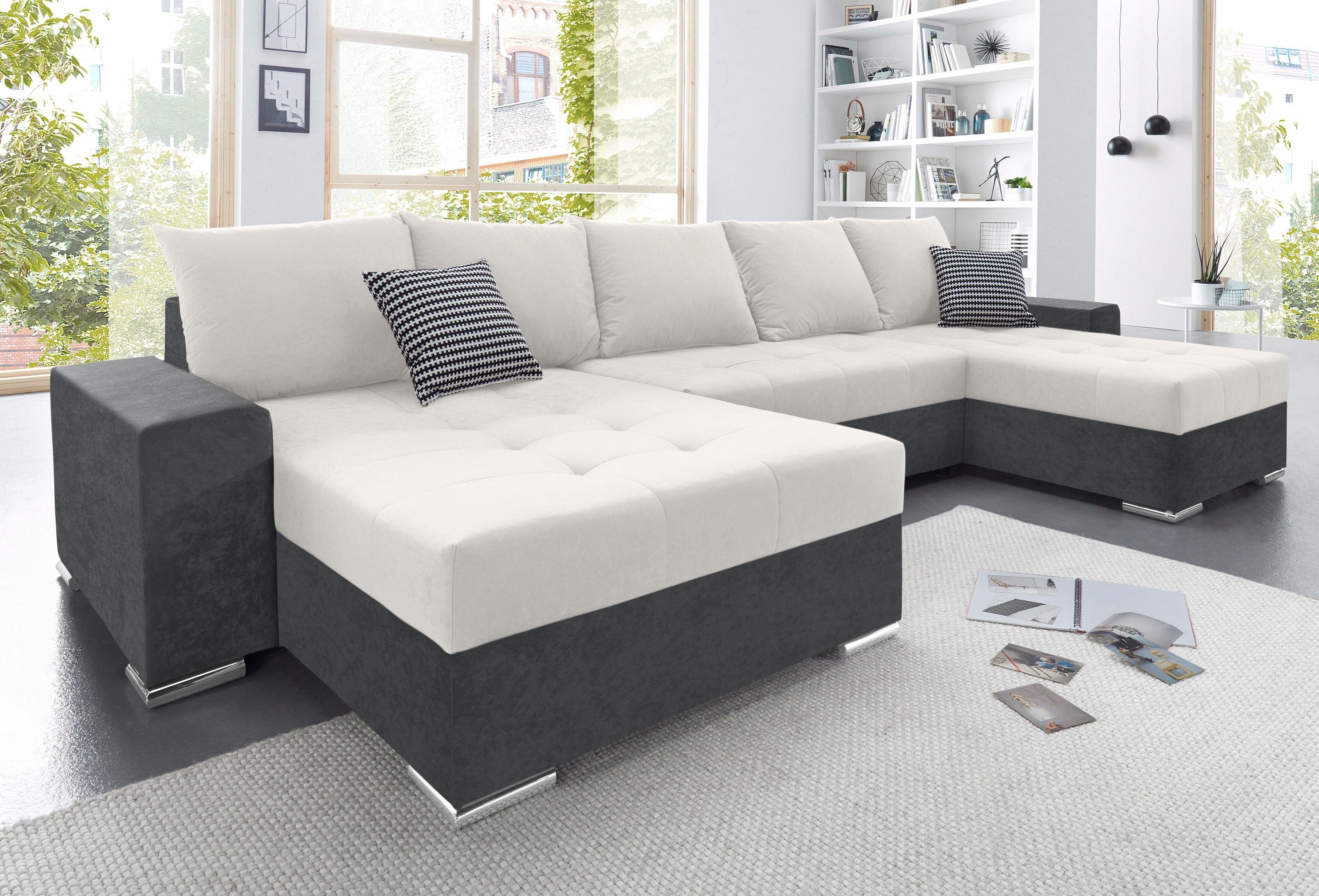 Collection AB Wohnlandschaft mit 4 Rückenkissen und XLRecamiere online