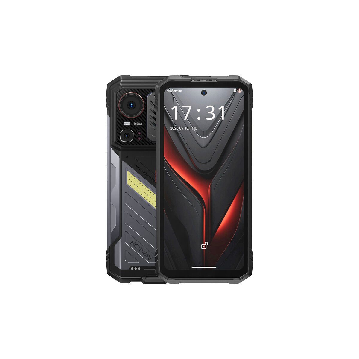 HOTWAV HOTWAV Hyper 8 Pro 5G Smartphone 12GB 512GB 120Hz Grau Smartphone (512 GB Speicherplatz, 108 MP Kamera)