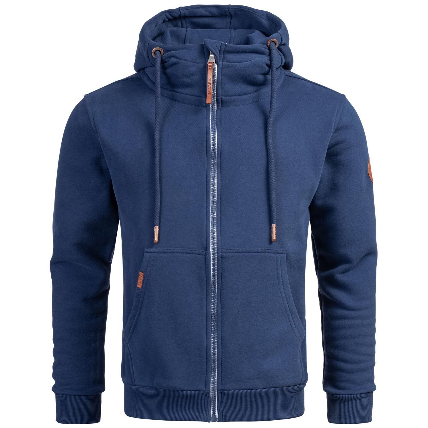 hohem Alessandro Sweatjacke Kragen mit Blau Salvarini ASGeenio