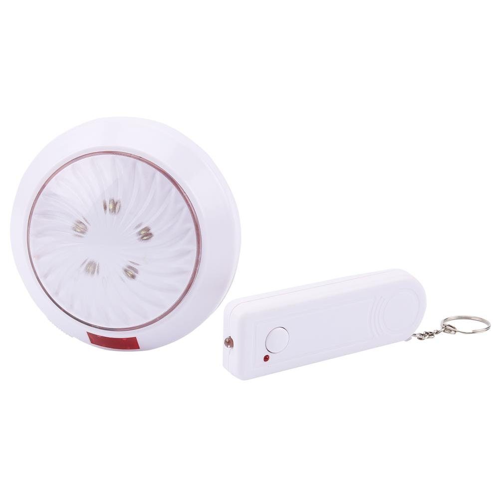 OLYMPIA OFFICE LED Wandleuchte WL 100 Wandlicht 5981, mit Fernbedienung, 5 helle LEDs, 11 cm Durchmesser, Lampe