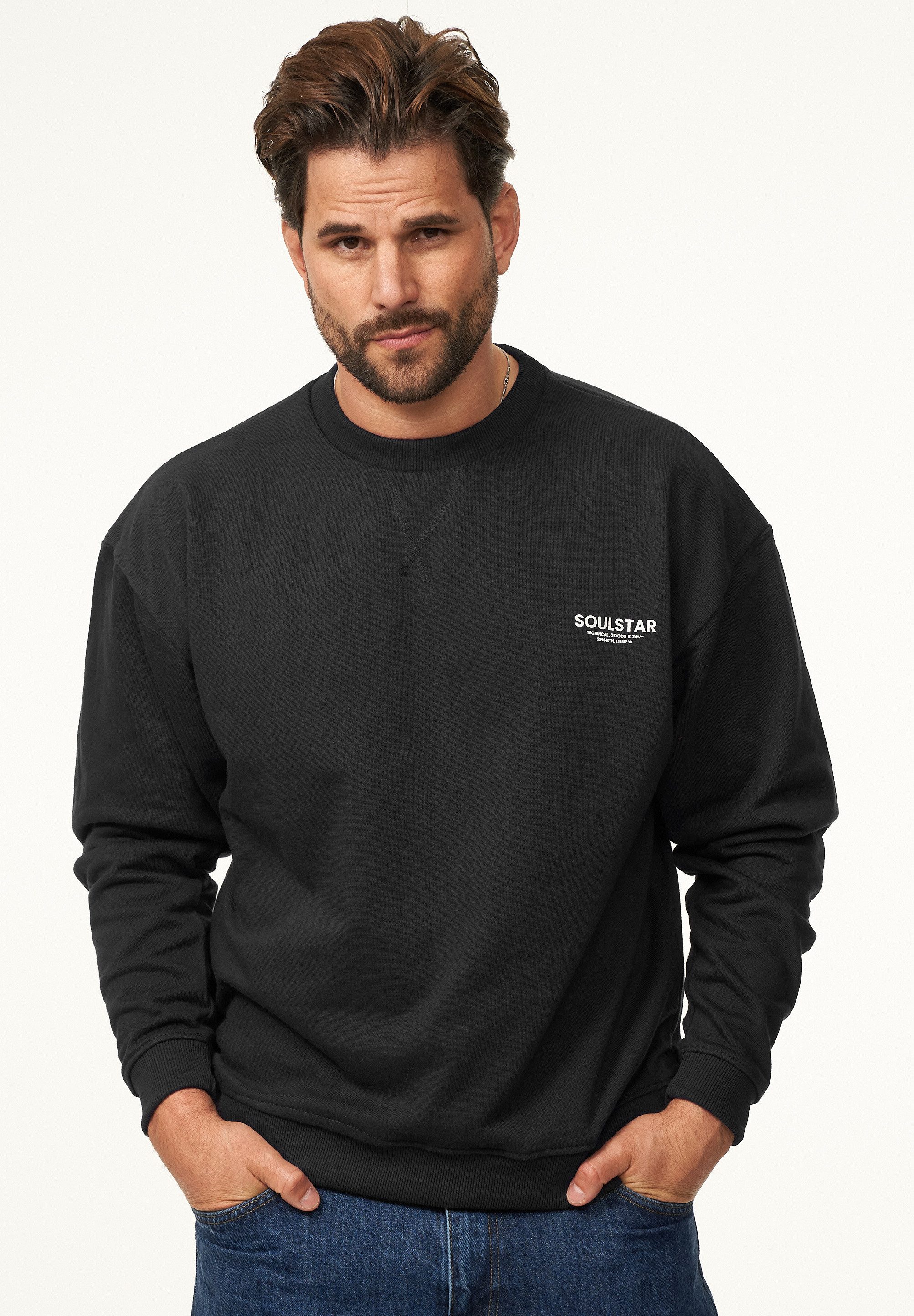 SOULSTAR Sweatshirt S2PAJU Herren Oversize Pullover günstig online kaufen
