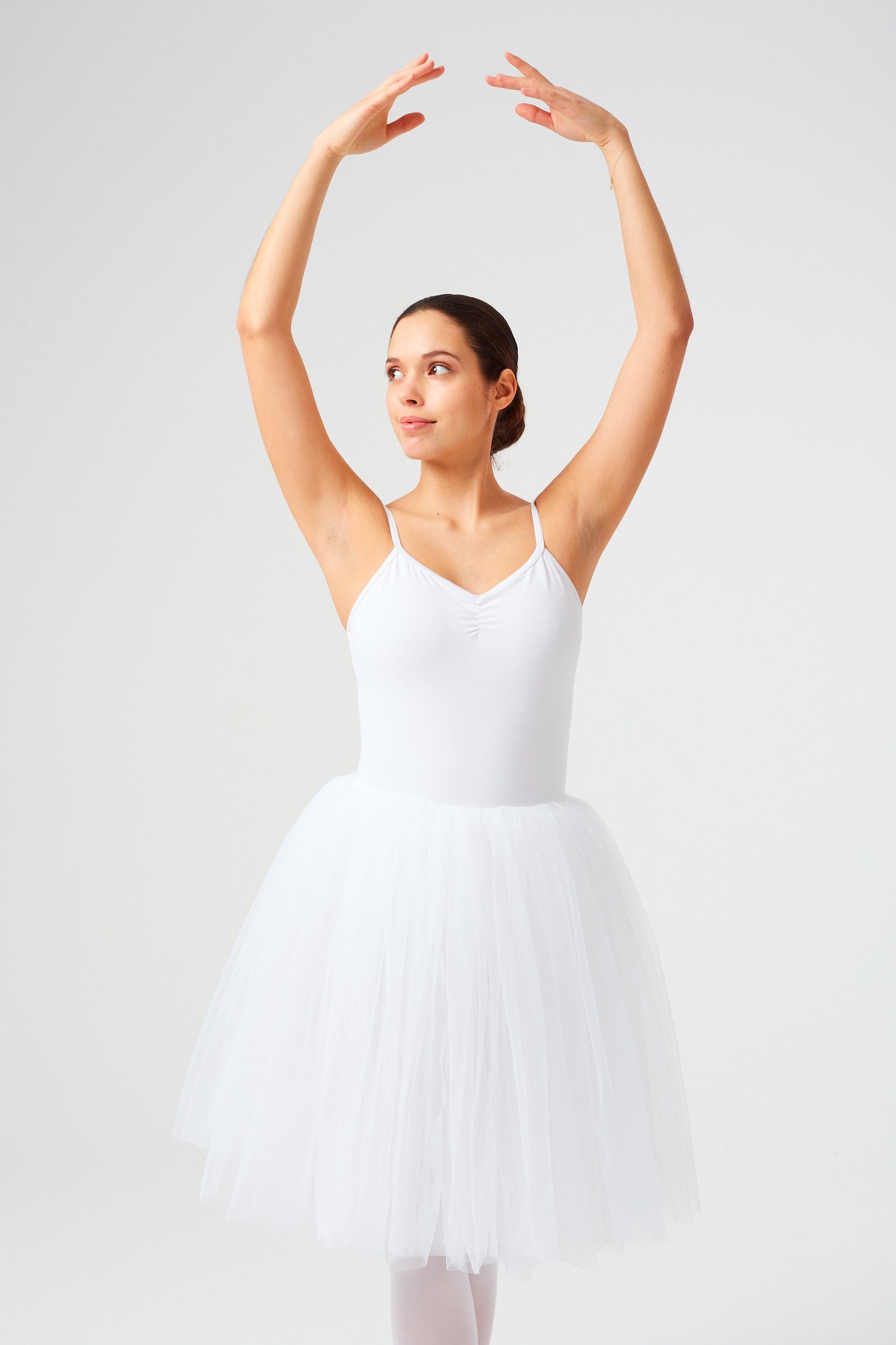 tanzmuster Tüllkleid Ballett Tutu Karla mit langem Tüllrock drei Lagen weicher Tüll