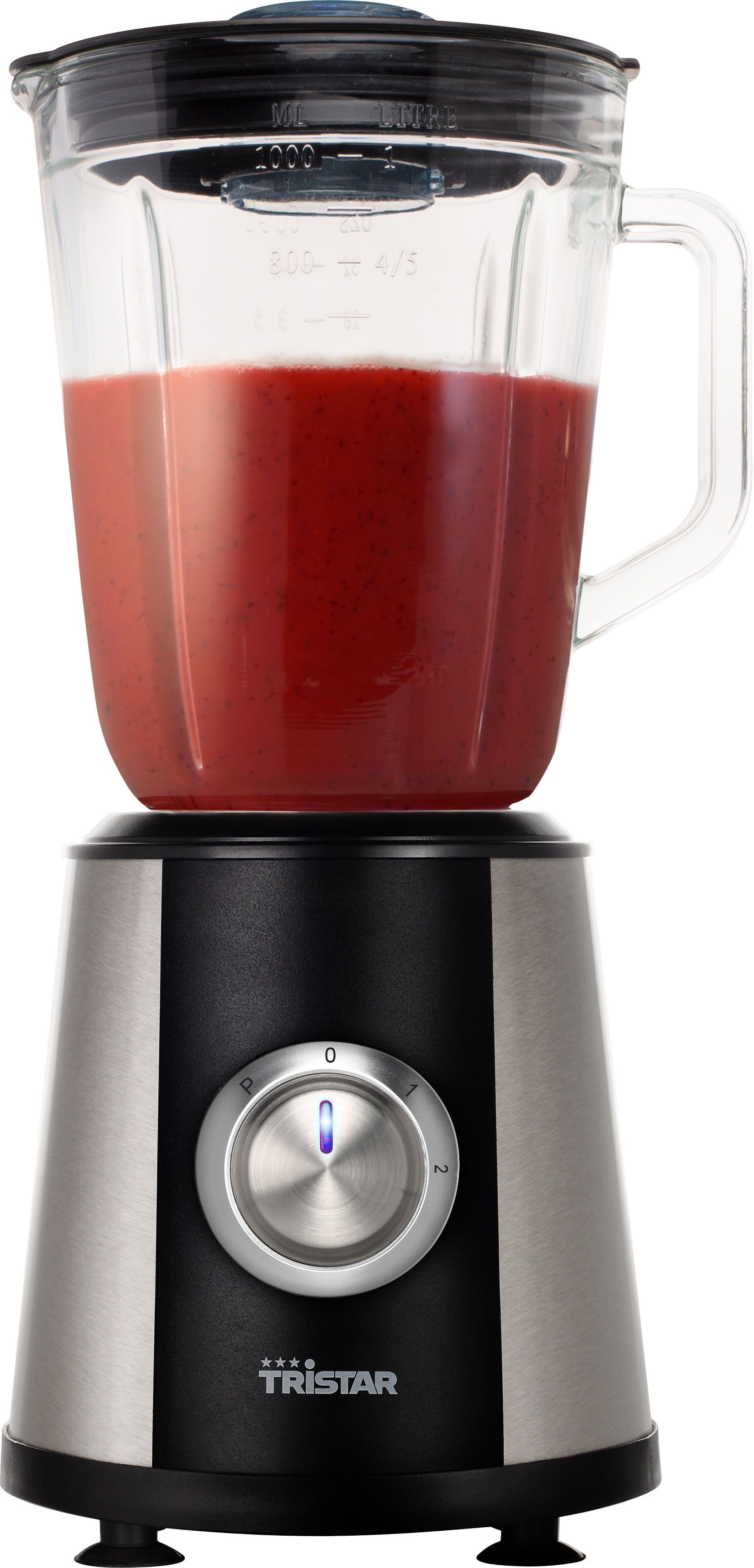 Image of Tristar Standmixer BL-4441, 350 W, – 1,0-l-Glasbehälter – Geeignet zum Zerkleinern von Eis