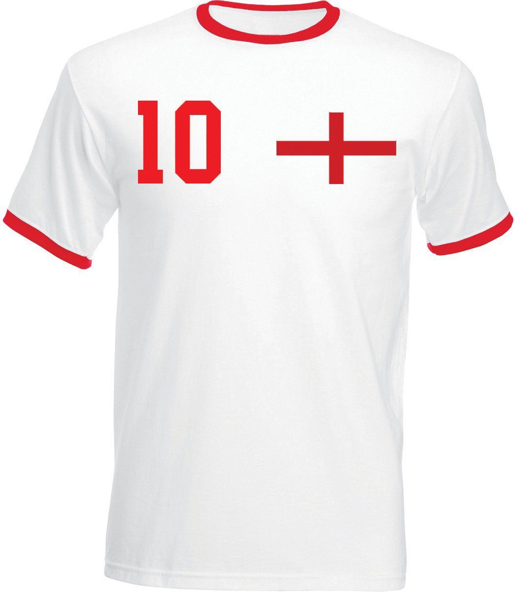 T-Shirt England Herren T-Shirt im Fußball Trikot Look