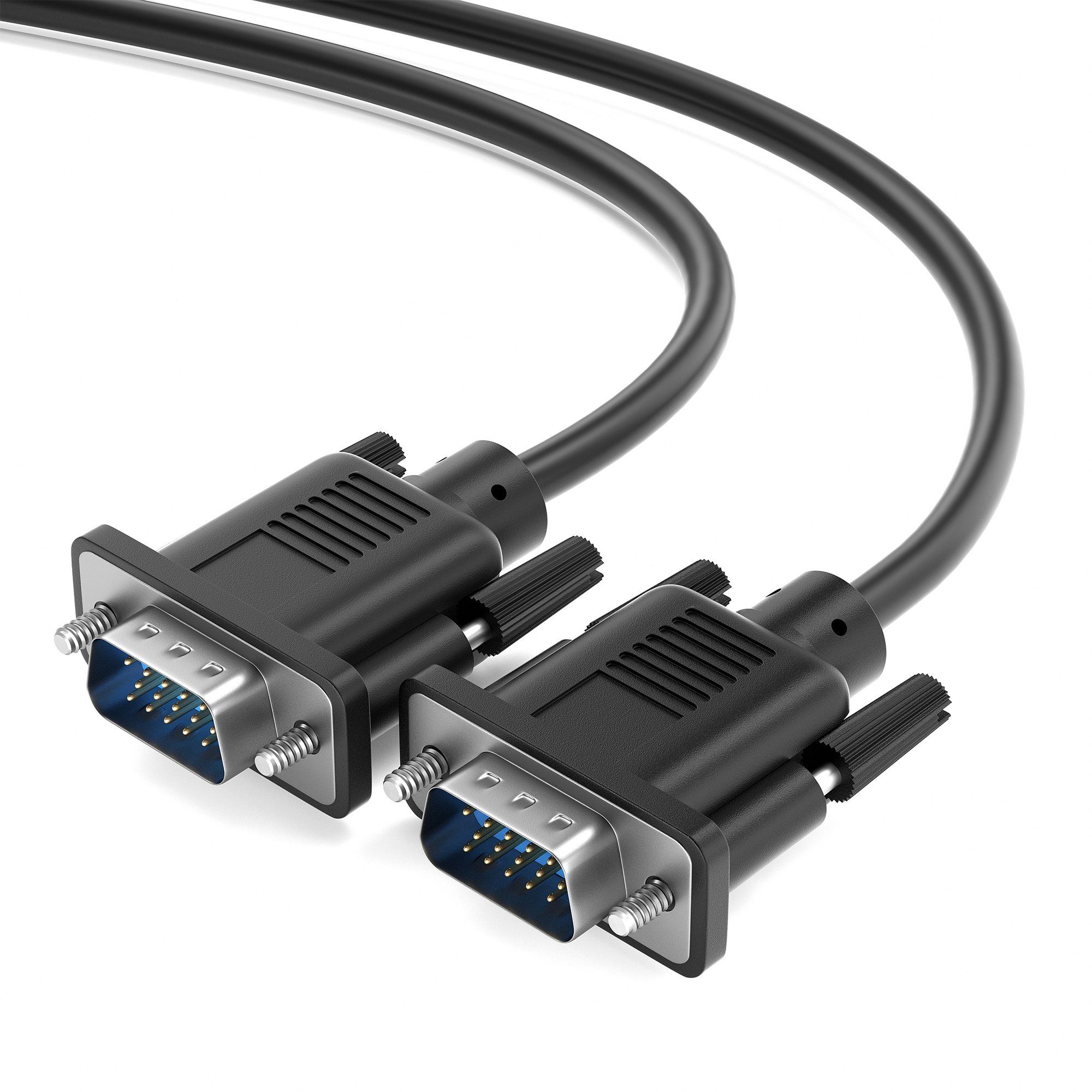 JAMEGA VGA Kabel Monitorkabel 15-polig Full HD 1080p PC & Laptop zu Monitor, Computer-Kabel, (150 cm)