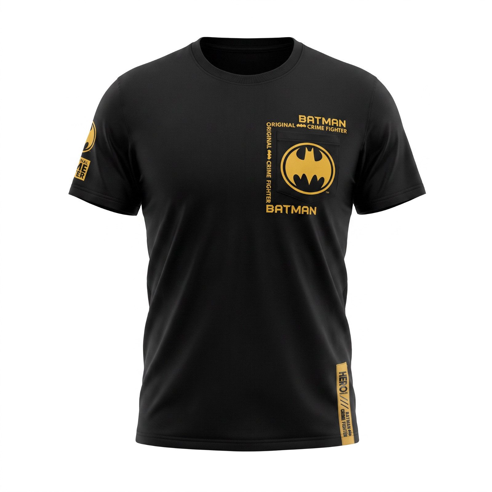 DC Comics Print-Shirt DC Comics Batman Herren T-Shirt Kurzarm XS–XL 100% Baumwolle