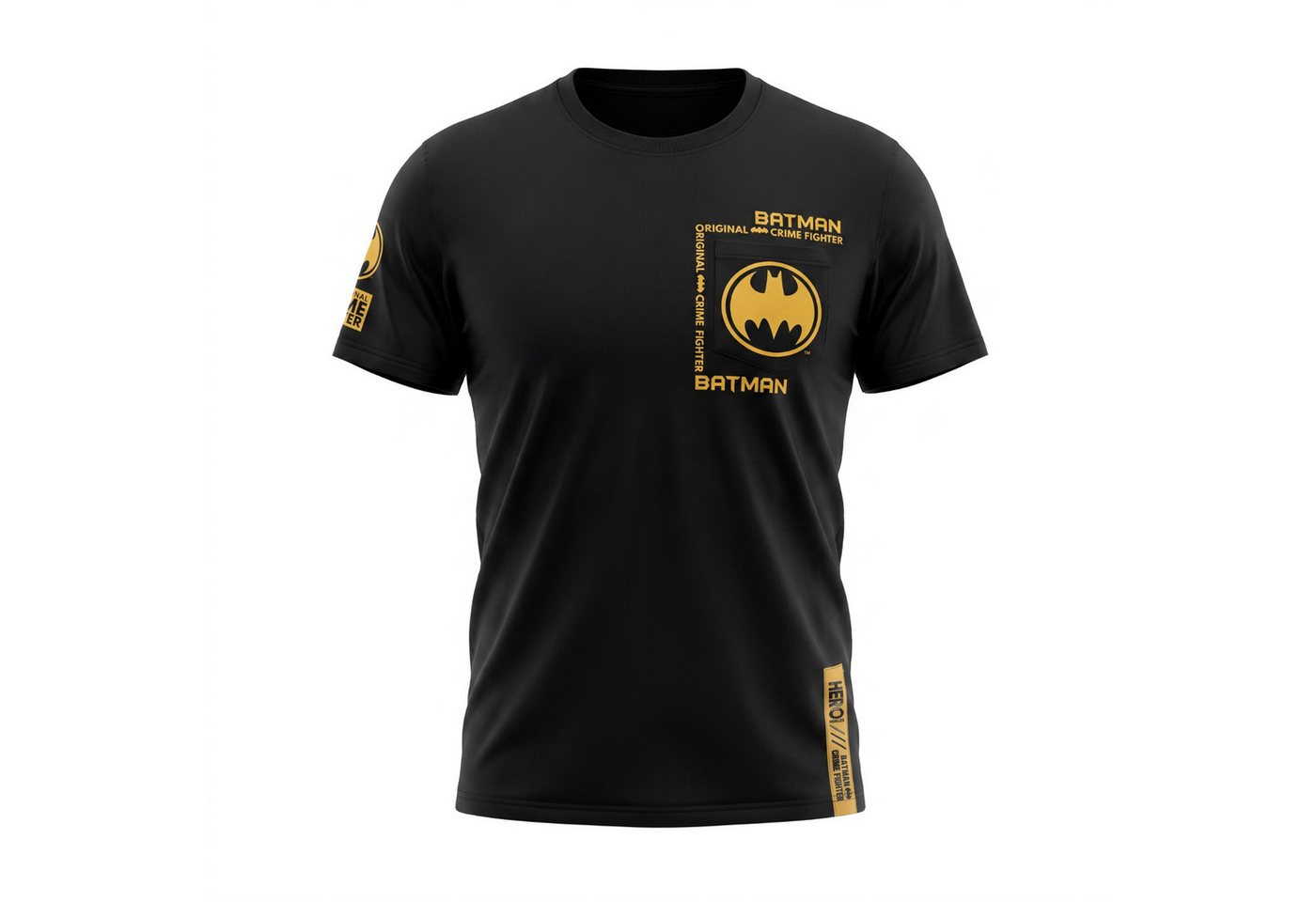 DC Comics Print-Shirt DC Comics Batman Herren T-Shirt Kurzarm XS–XL 100% Baumwolle