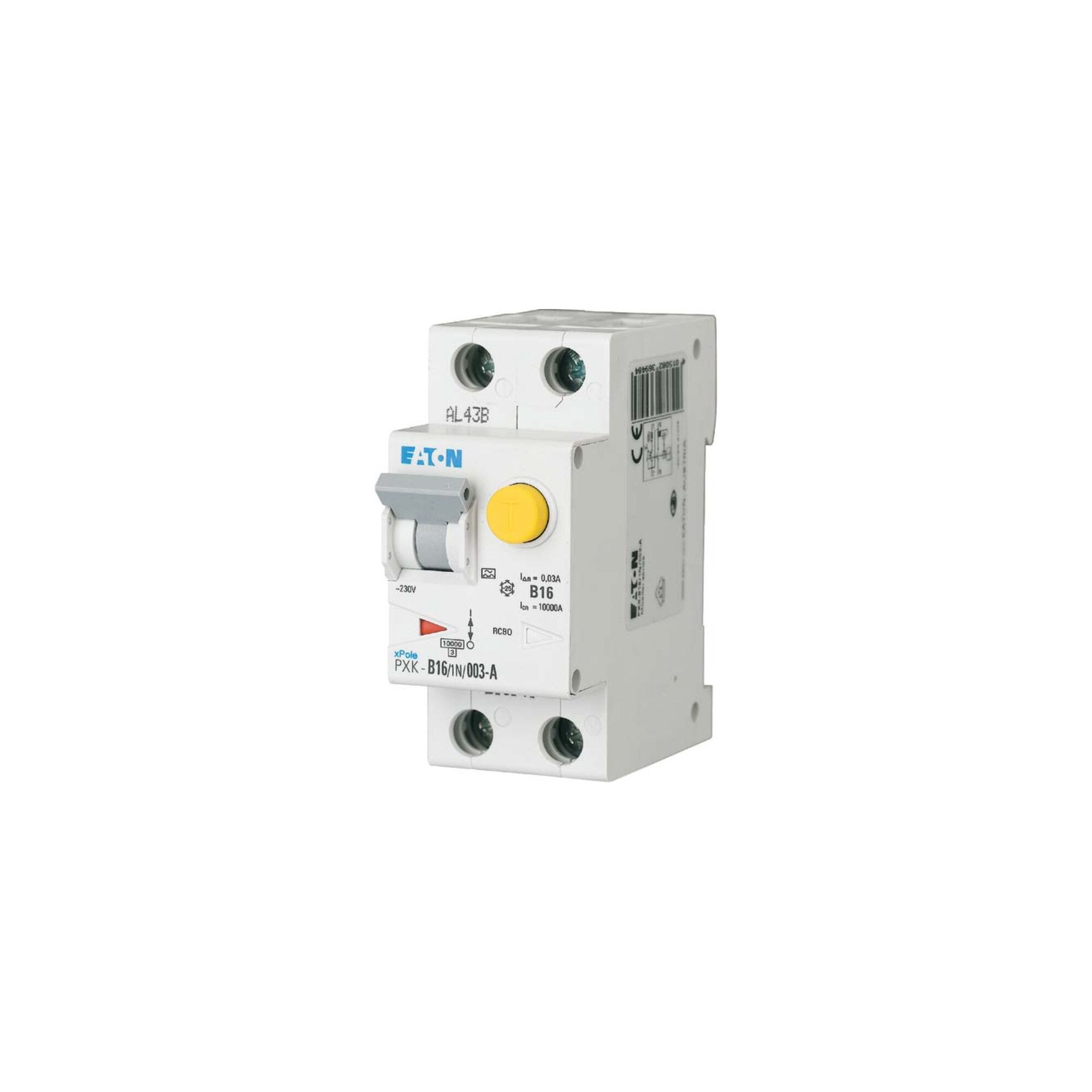EATON Schalter Eaton FI/LS-Kombischalter C 16A 1p+N, 30mA PXK-C16/1N/003-A
