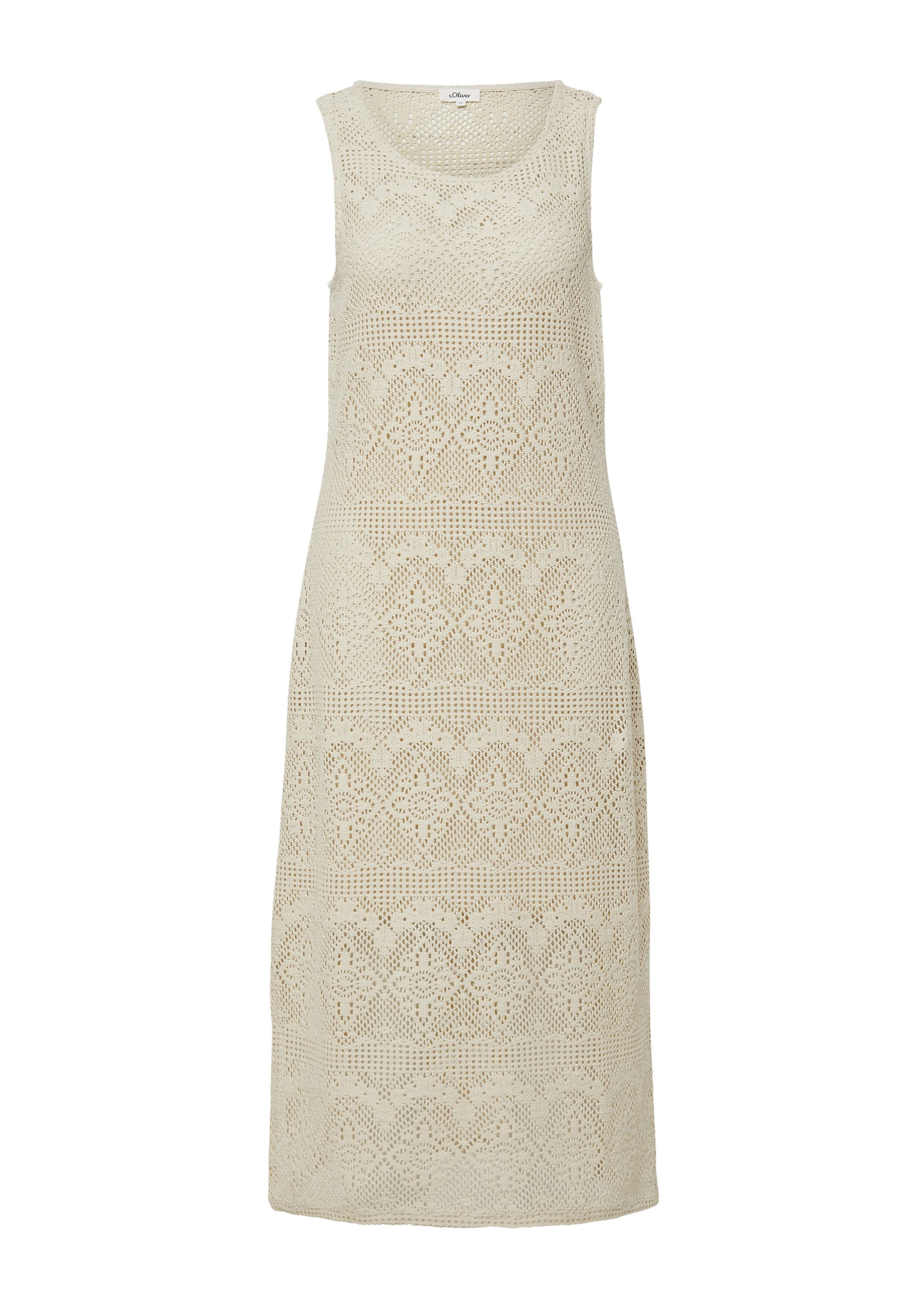 s.Oliver Minikleid Kleid Häkel-Kleid mit Jerseyfutter günstig online kaufen
