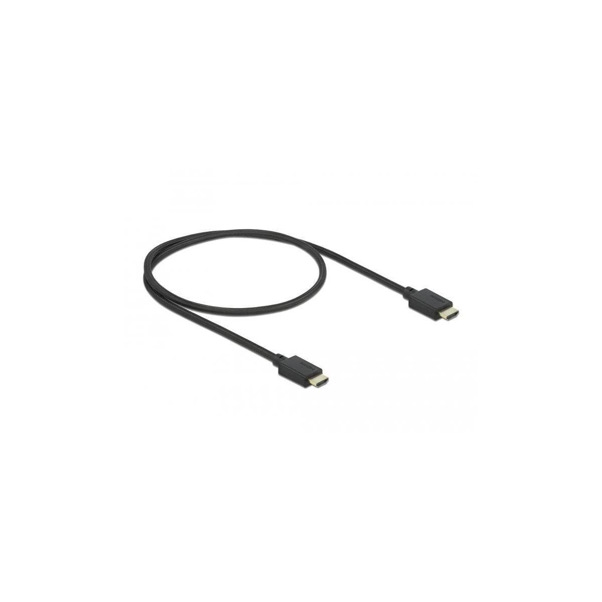CSL Computer  HDMI 2.0 Kabel, gewinkelt, 5 m, schwarz/blau