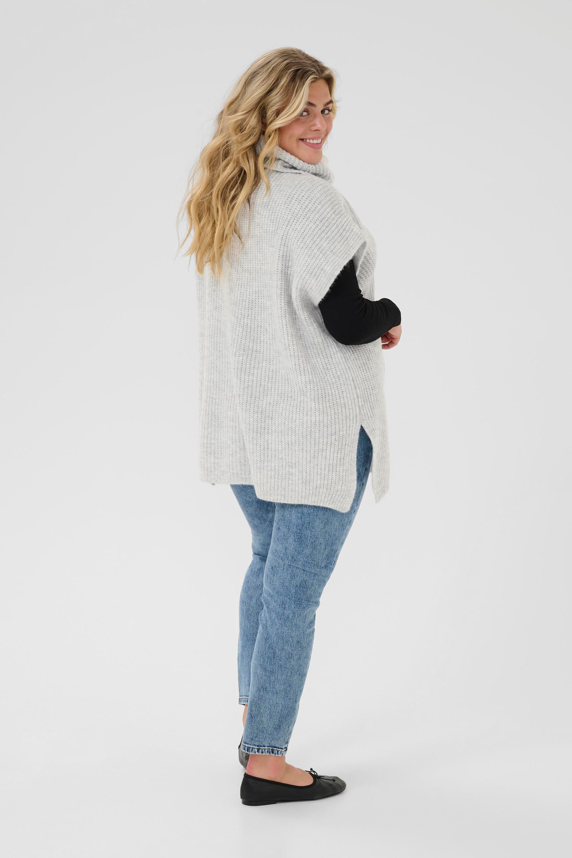 KAFFE Curve Strickponcho Poncho KCmala plus
